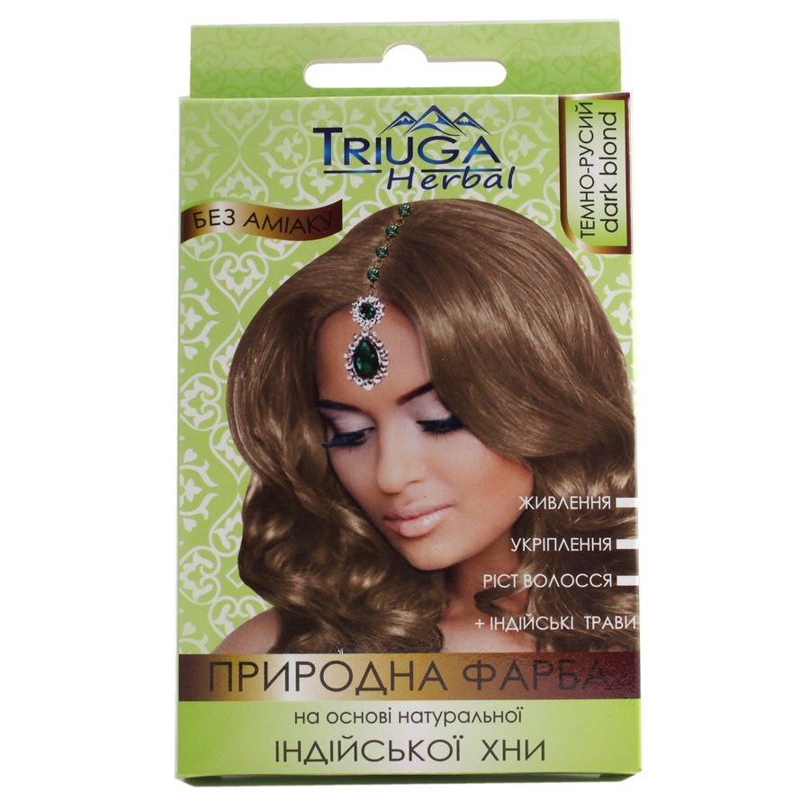 Природная краска на основе хны &quot;Темно-русый&quot; Triuga 4243 25 г (8908003544243)