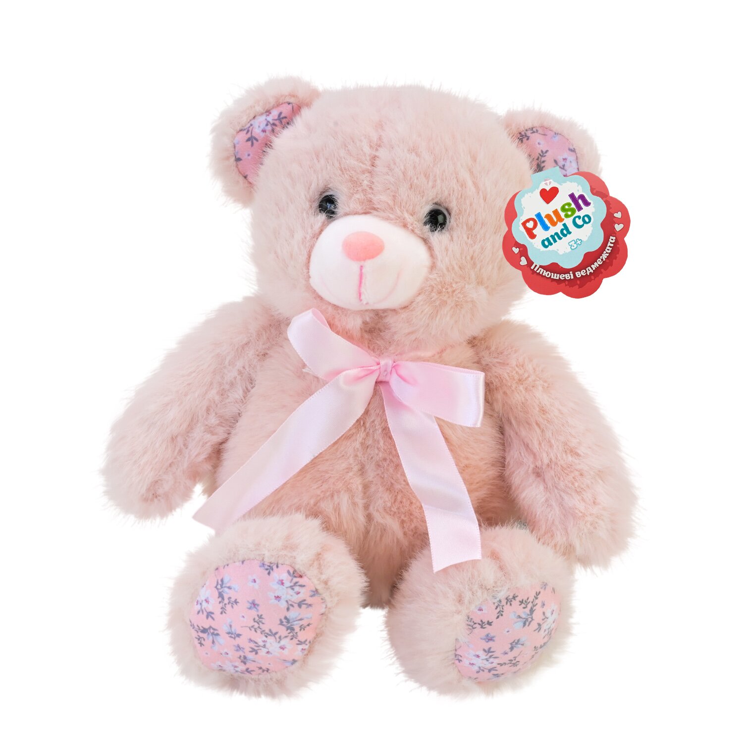 Купить Мягкая игрушка Медвежонок Plush and Co PLC25011 Розовый Артикул: 6906231354568