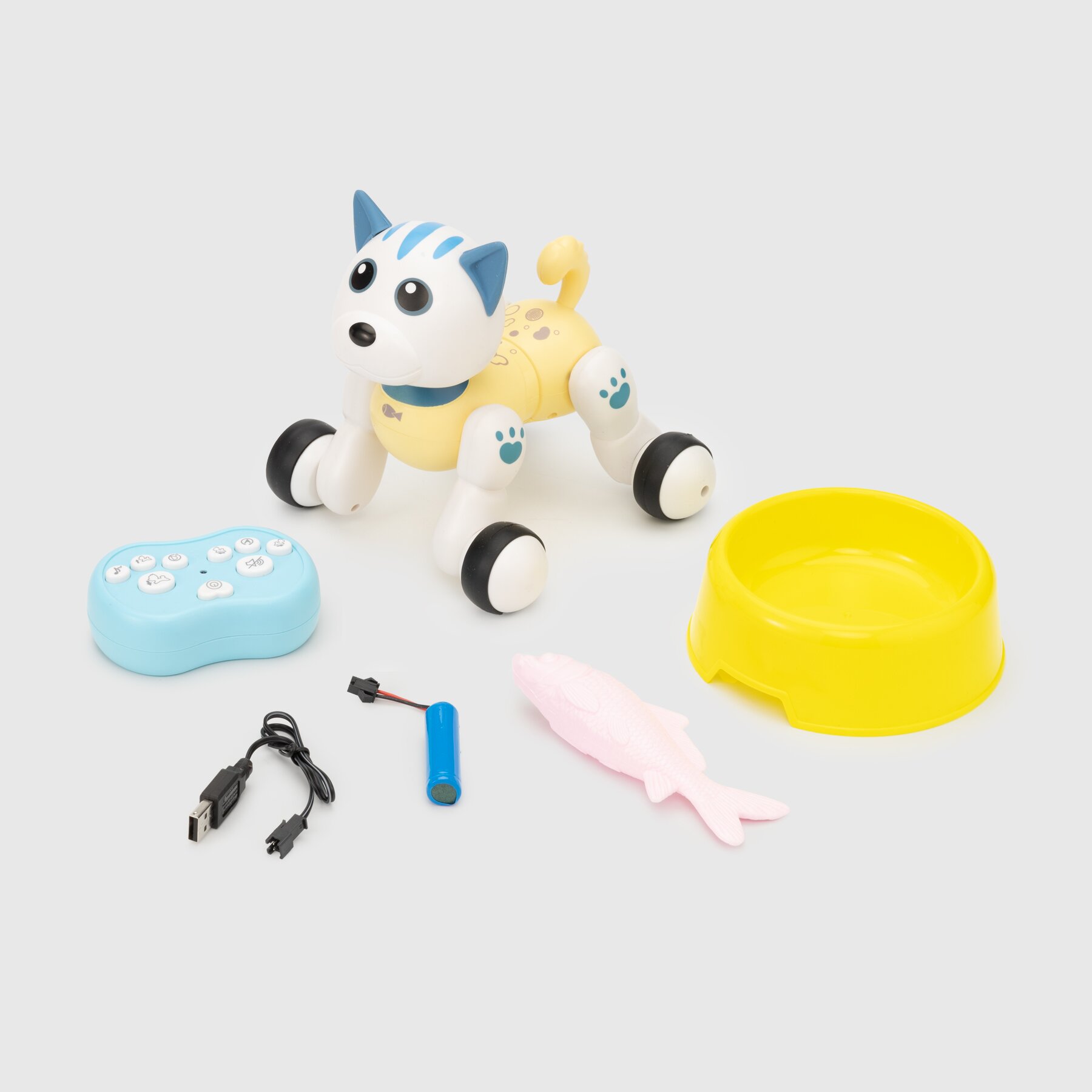 Робот Кошечка р/у F.C. TOYS 1086A Желтый (2000989942702)  Фото №0