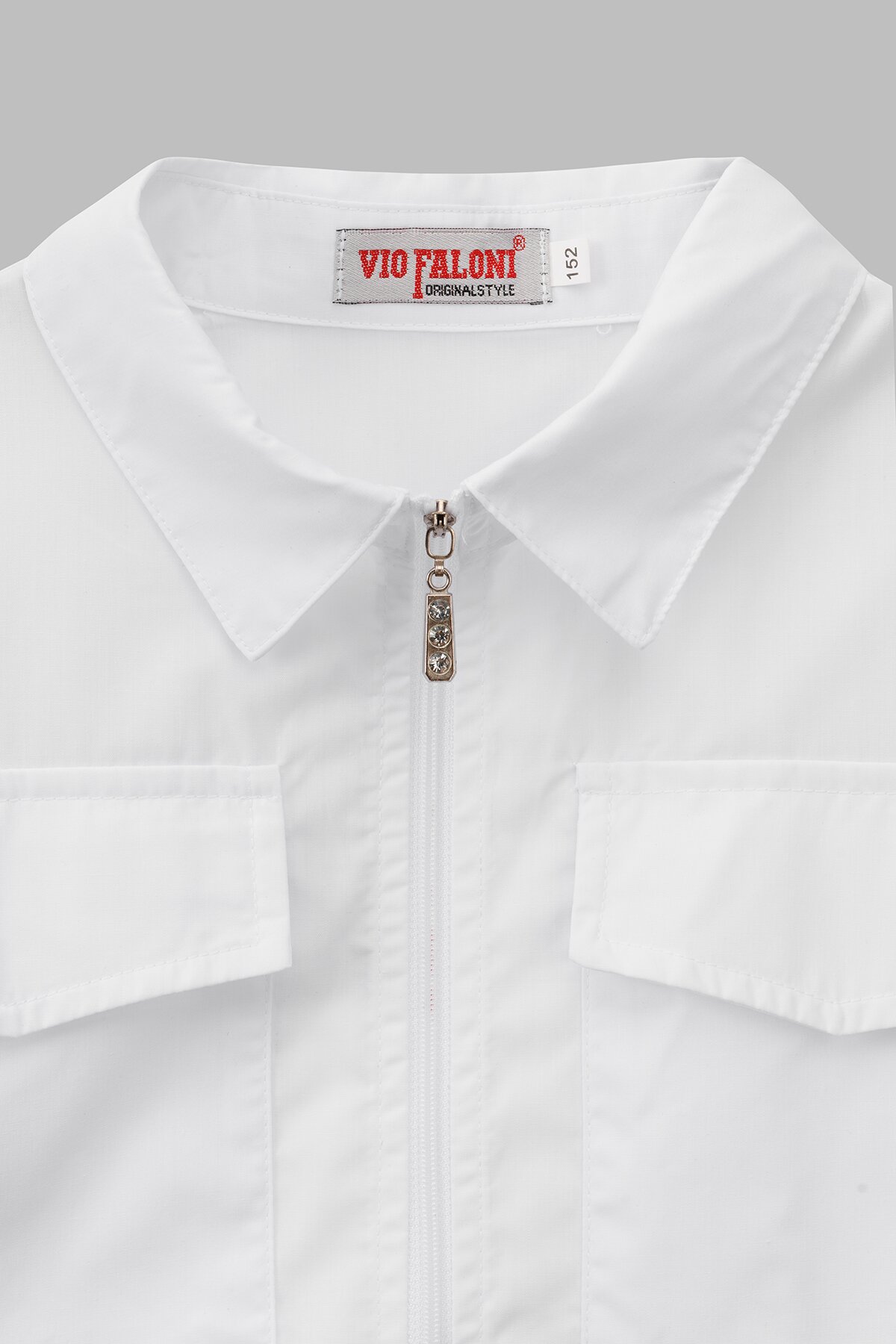 Сорочка однотонна для дівчинки Vio Faloni 3303 158 см Білий (2000990495075D)  Фото №8