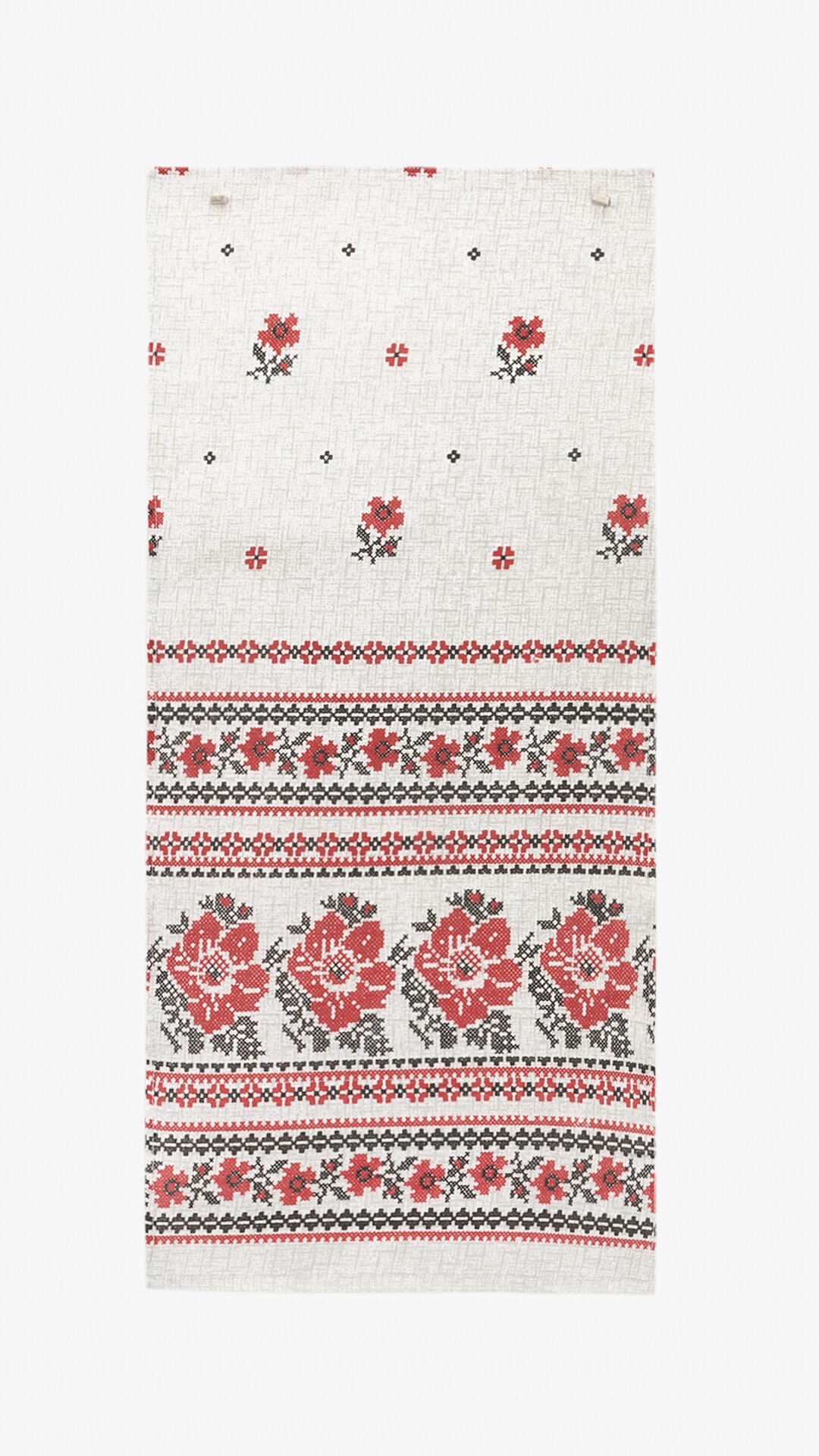 Купити Рушник кухонний лляний "Маки" SD15732 75 х 35 см Червоний Артикул: 2800000100827 Фото повноекранне №2