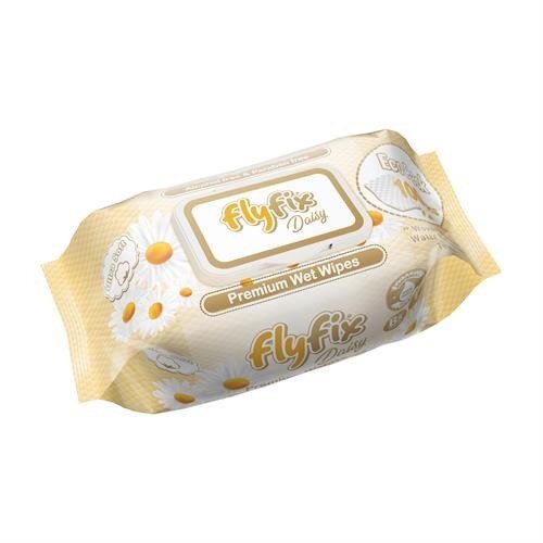 Купити Серветки вологі дитячі Ромашка FlуFix 419624 100 шт. (8699415419624A) Артикул: 8699415419624
