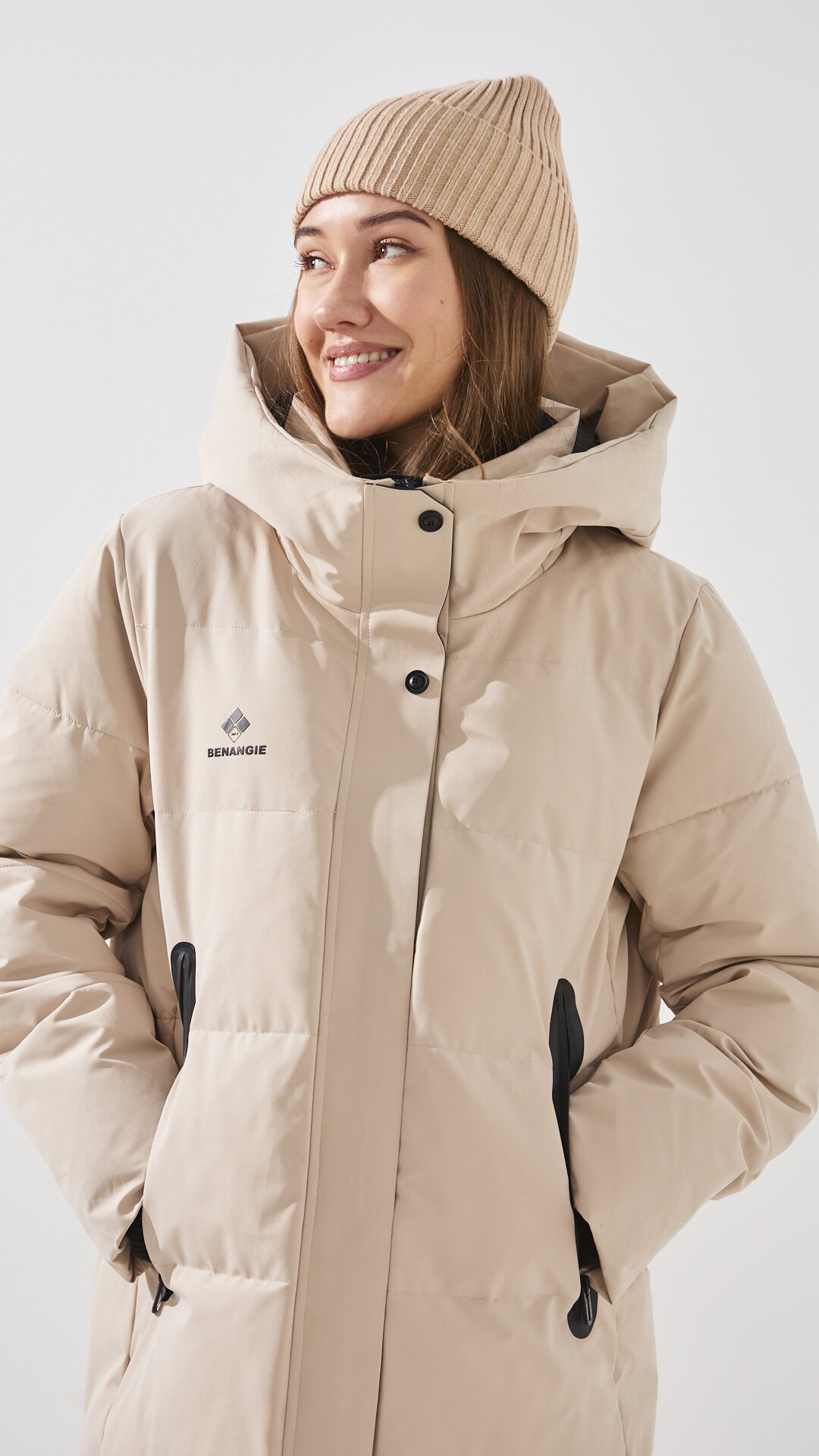 Купити Шапка жіноча 2437 One Size Бежевий Артикул: 2000999327131 Фото повноекранне №3