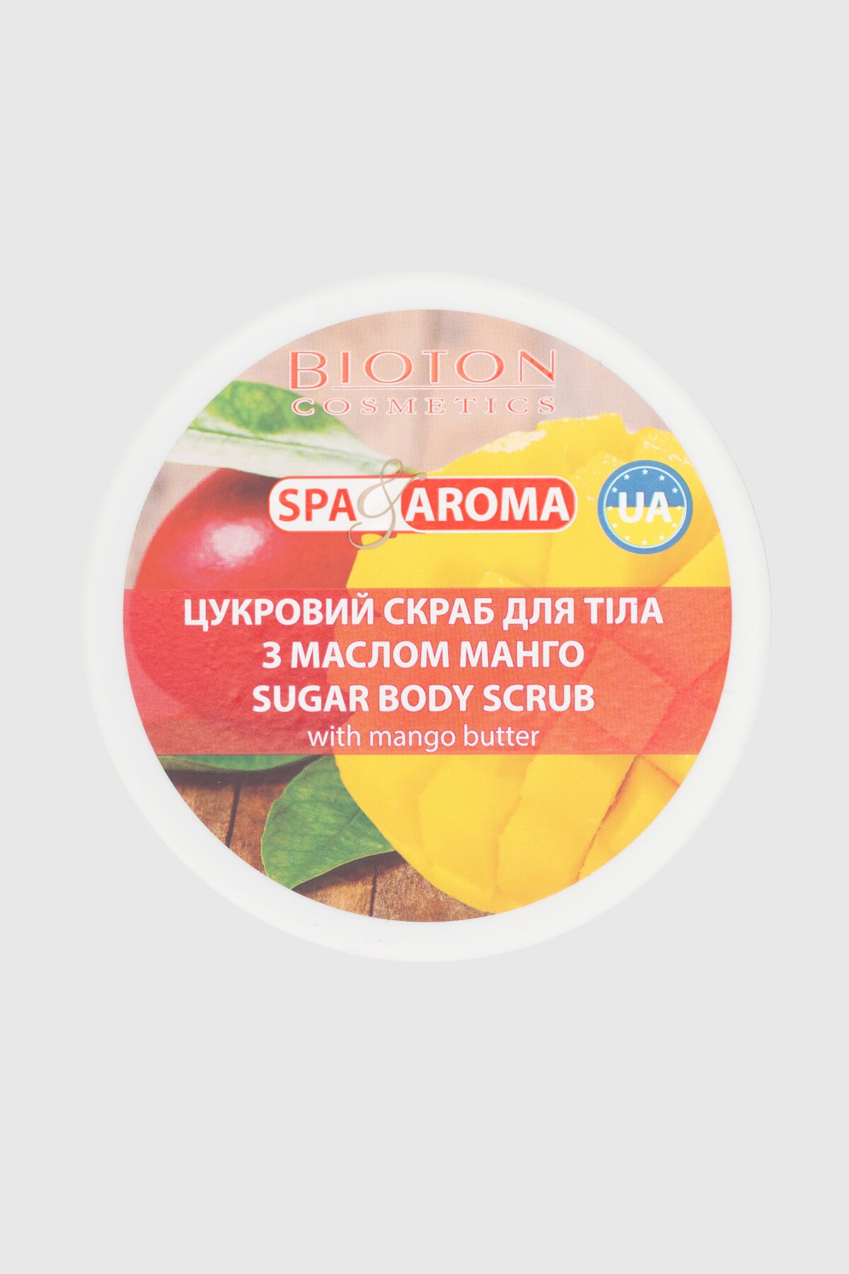 Цукровий скраб для тіла з маслом манго BIOTON 250 мл (4820026154367)  Фото №1