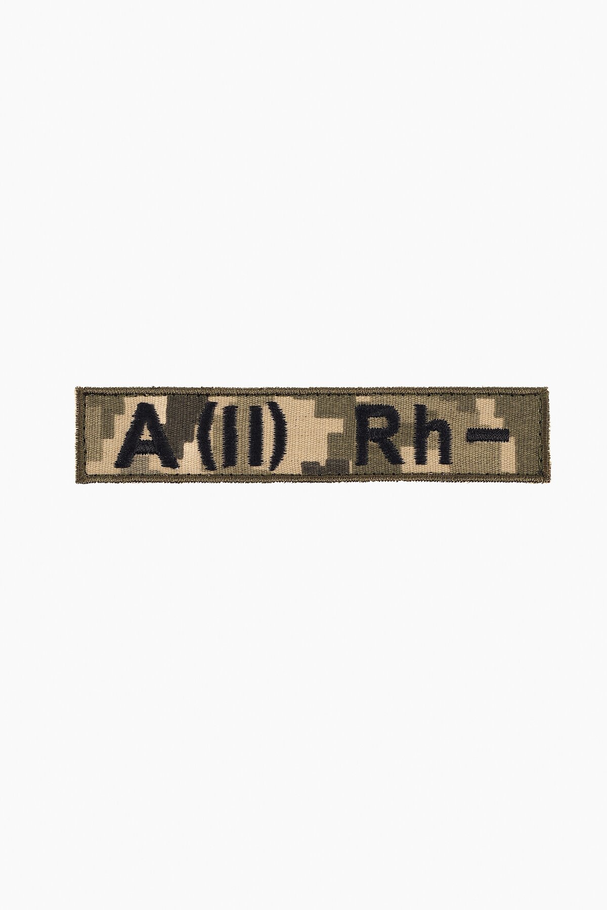 Шеврон А(ІI) Rh - на пікселі 12 х 2,5 см (2000989177487A)