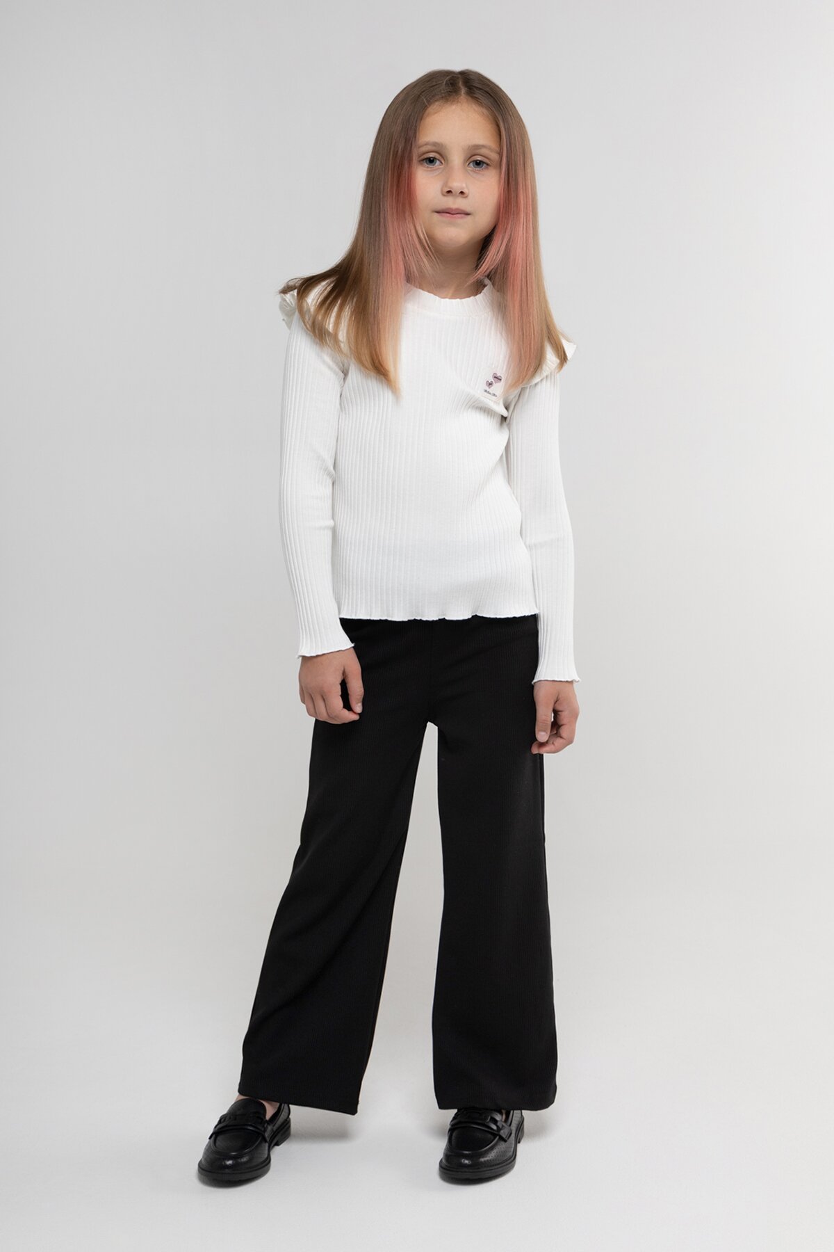 Брюки однотонные для девочки Baby Show 8221 110 см Черный (200098999940173S)(SC)  Фото №3