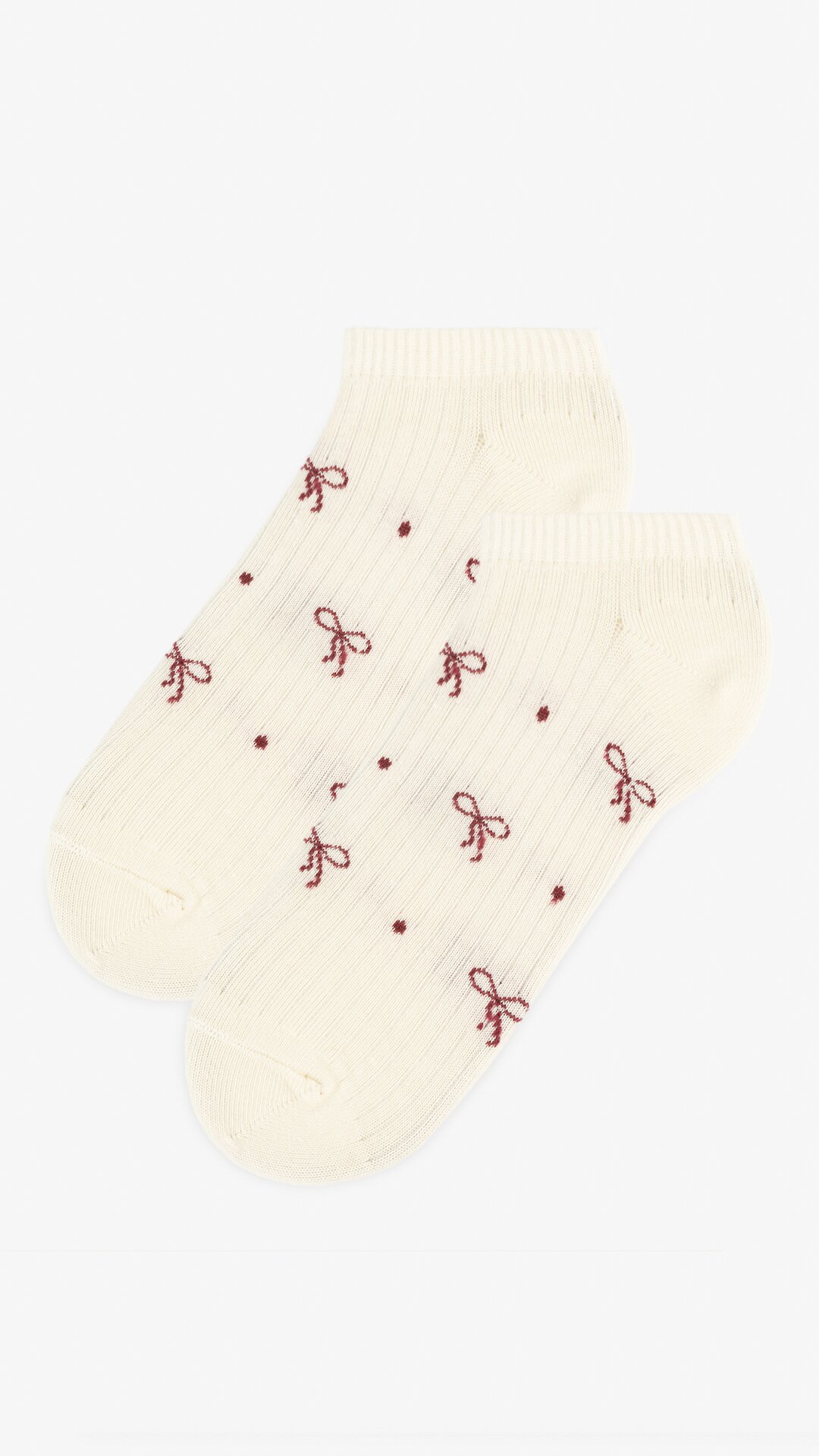 Шкарпетки для дівчинки Premier Socks Бантики 16-18 Молочний  Фото №1