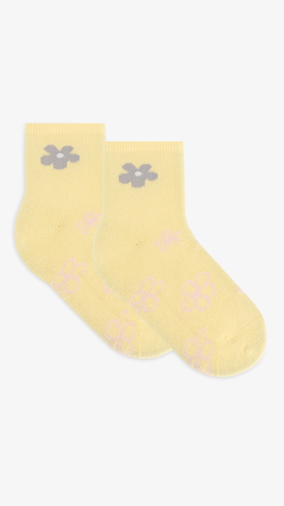 Шкарпетки для дівчинки Very Socks Квіти 134-140 см Жовтий  Фото №1