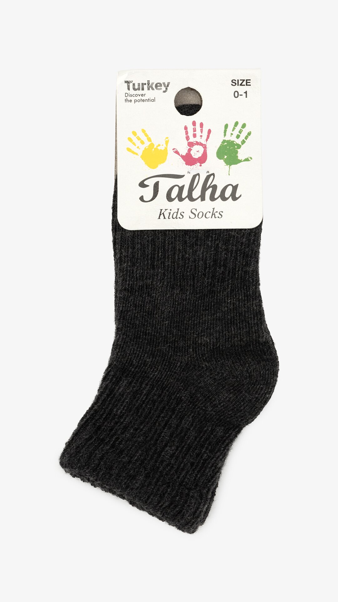Купити Шкарпетки для хлопчика Talha 519 50-80 см Темно-сірий Артикул: 2000999445224 Фото повноекранне №4