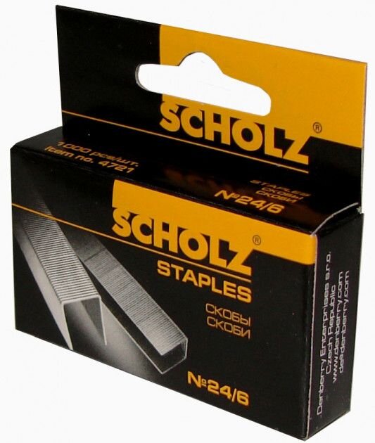 Скоби SCHOLZ 4721 №24/6 1000 шт (8591662472103)(SC)