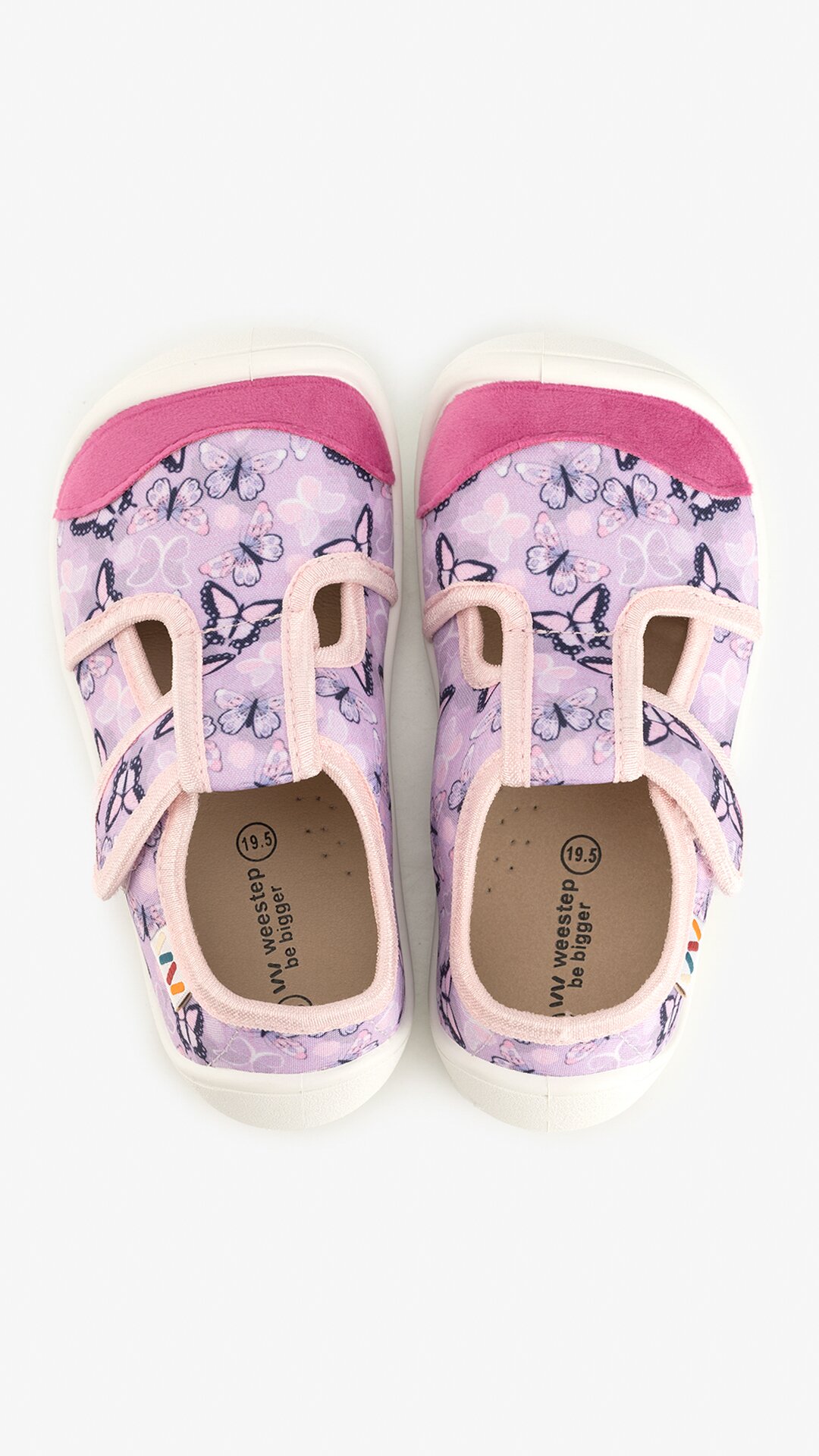 Купити Сліпони для дівчинки Weestep 701-115-метелики 25 Рожевий Артикул: 2000999310096 Фото повноекранне №8