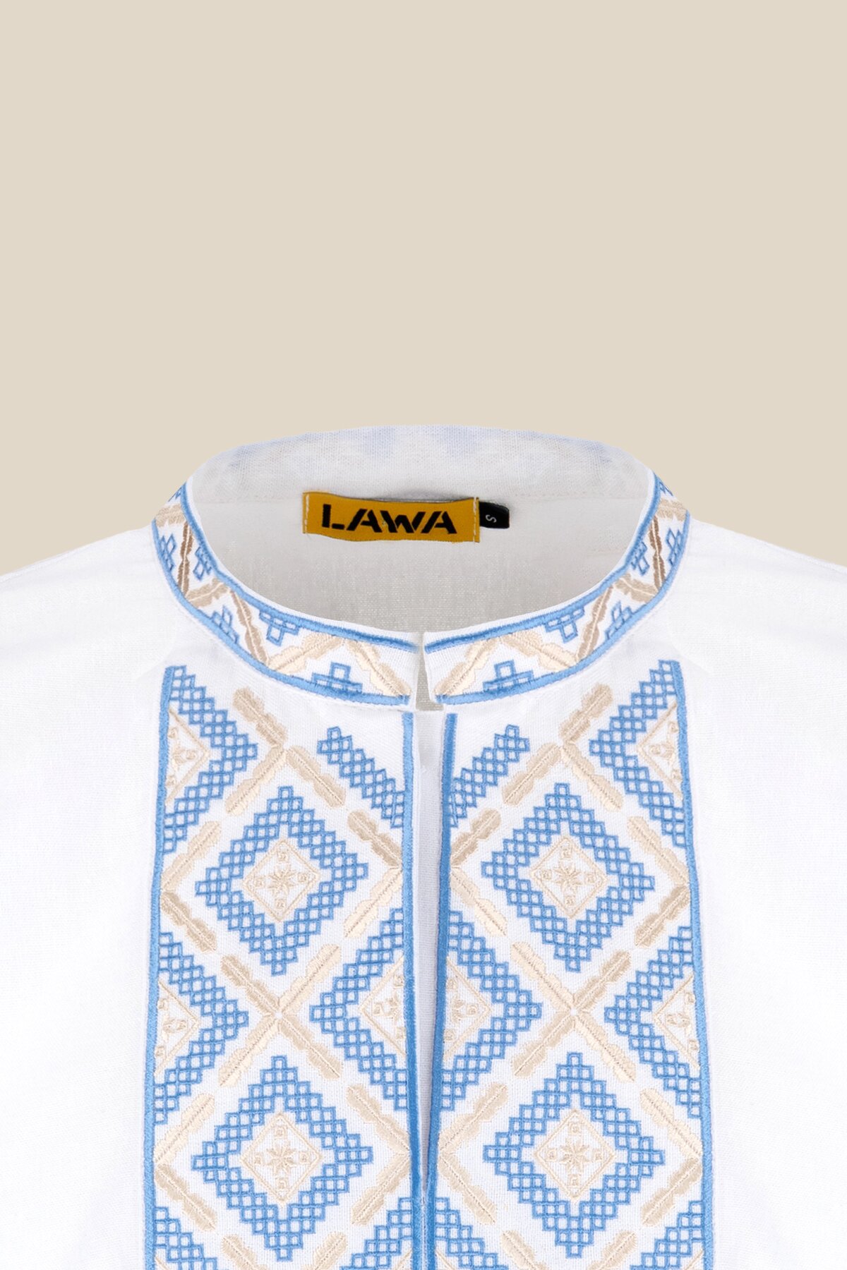 Сорочка вишиванка чоловіча LAWA E-MB02302 S Білий  Фото №9