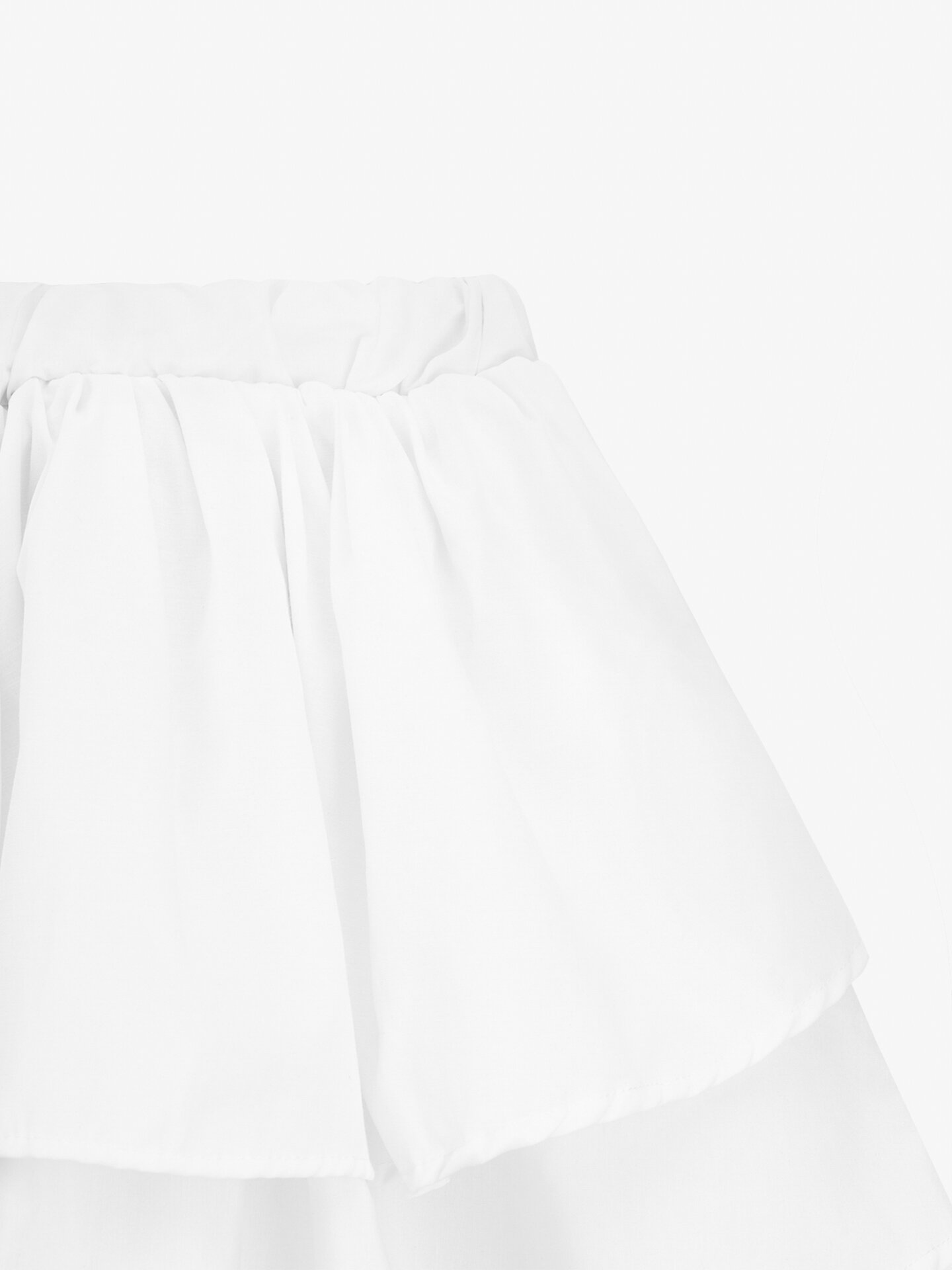Купити Спідниця однотонна для дівчинки Aura Style 5016 128 см Білий Артикул: 2000999566776 Фото повноекранне №2