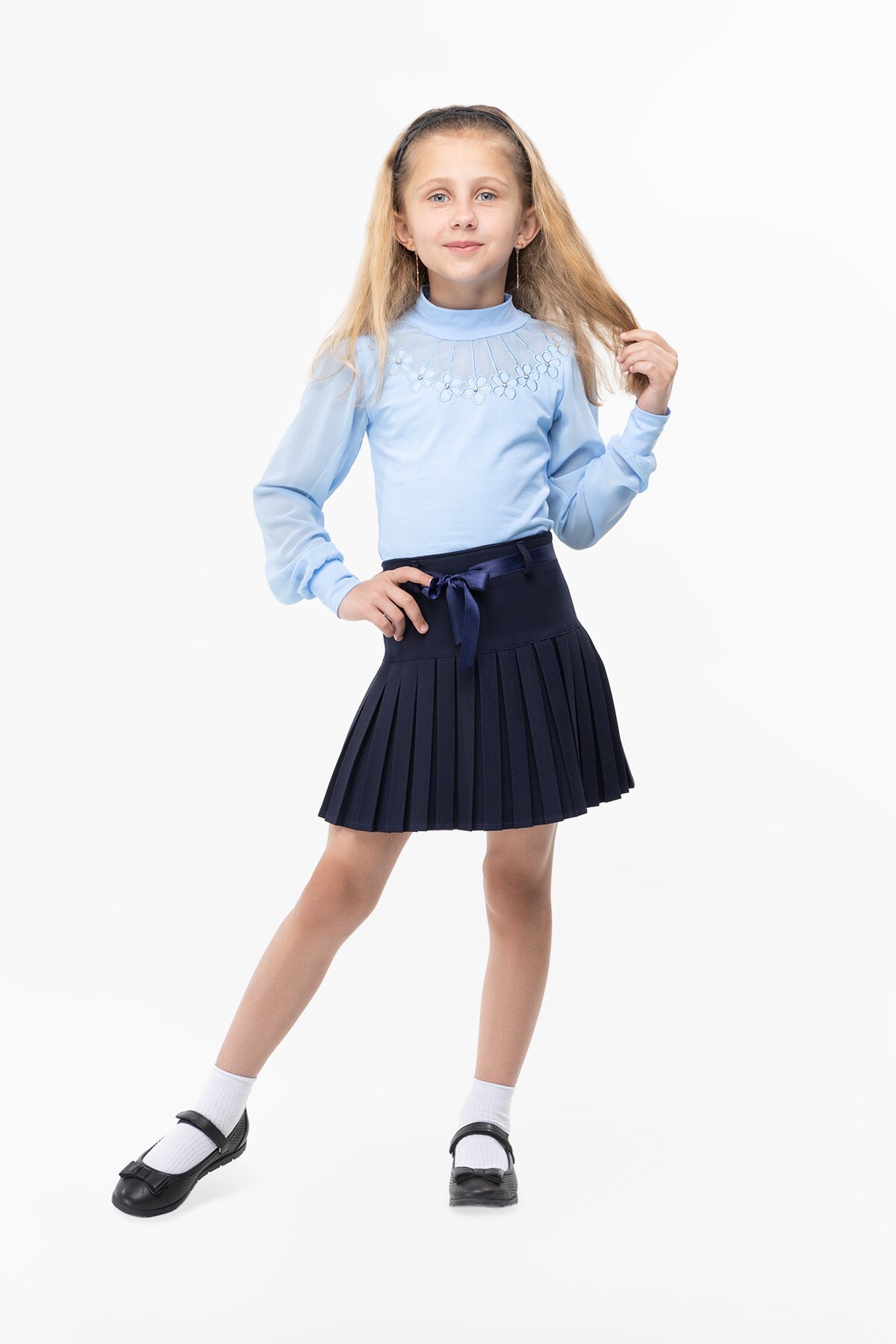 Юбка для девочки Baby Show 56012 104 см Синий (2000989818700D)(SC)  Фото №4