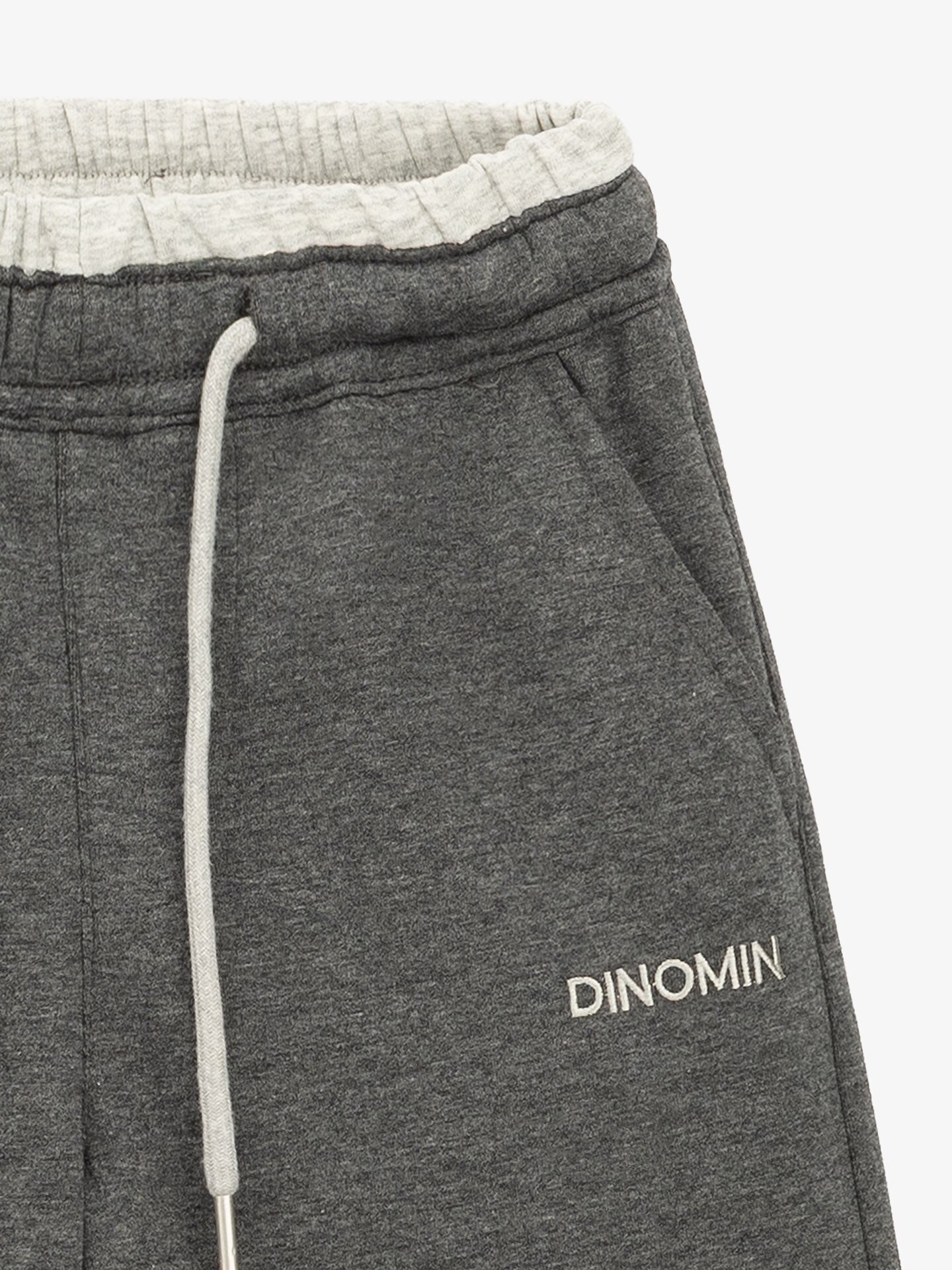 Купити Спортивні штани однотонні для дівчинки Dinomin 26208 98 см Графітовий Артикул: 2000999496677 Фото повноекранне №2