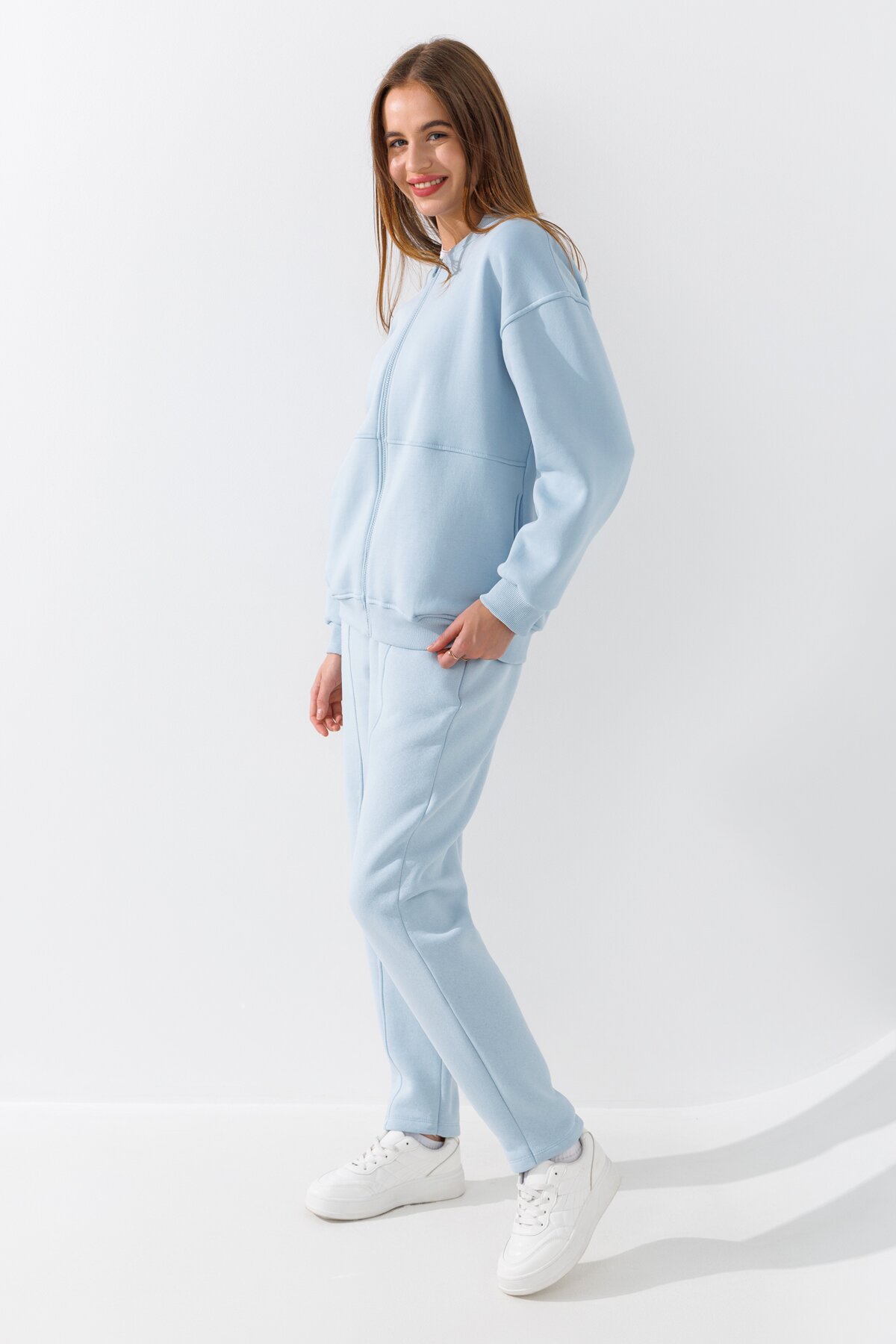 Купити Спортивні штани Baggy жіночі Crep 1905-K XS Блакитний Артикул: 2000990775788 Фото повноекранне №3