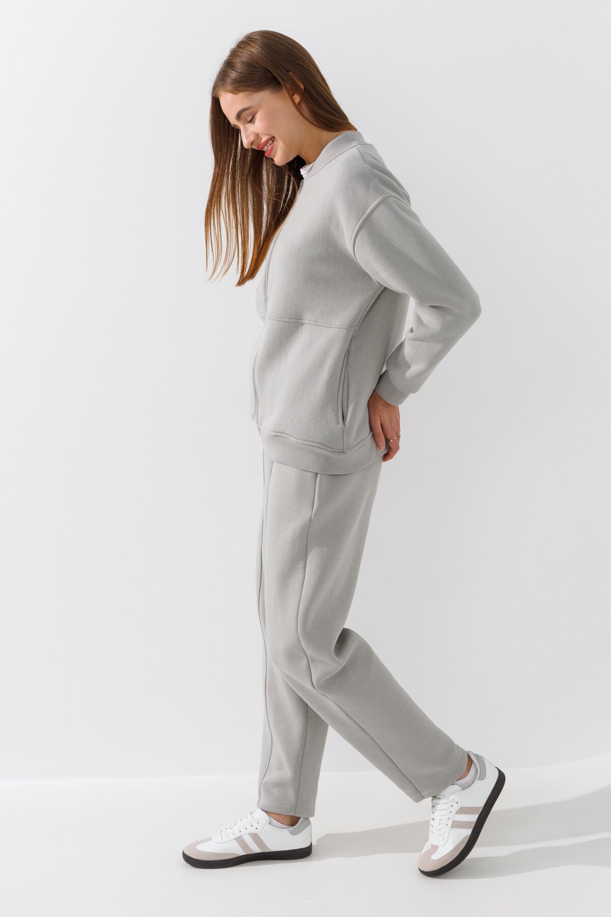 Спортивные штаны Baggy женские Crep 1905-K XS Оливковый  Фото №2
