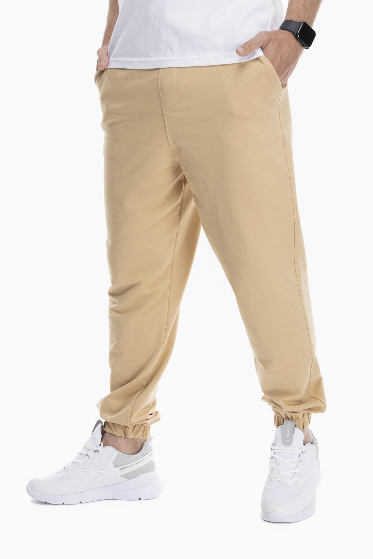 Спортивні штани чоловічі Breezy 23203001 S Світло-бежевий (2000989755197D)  Фото №0