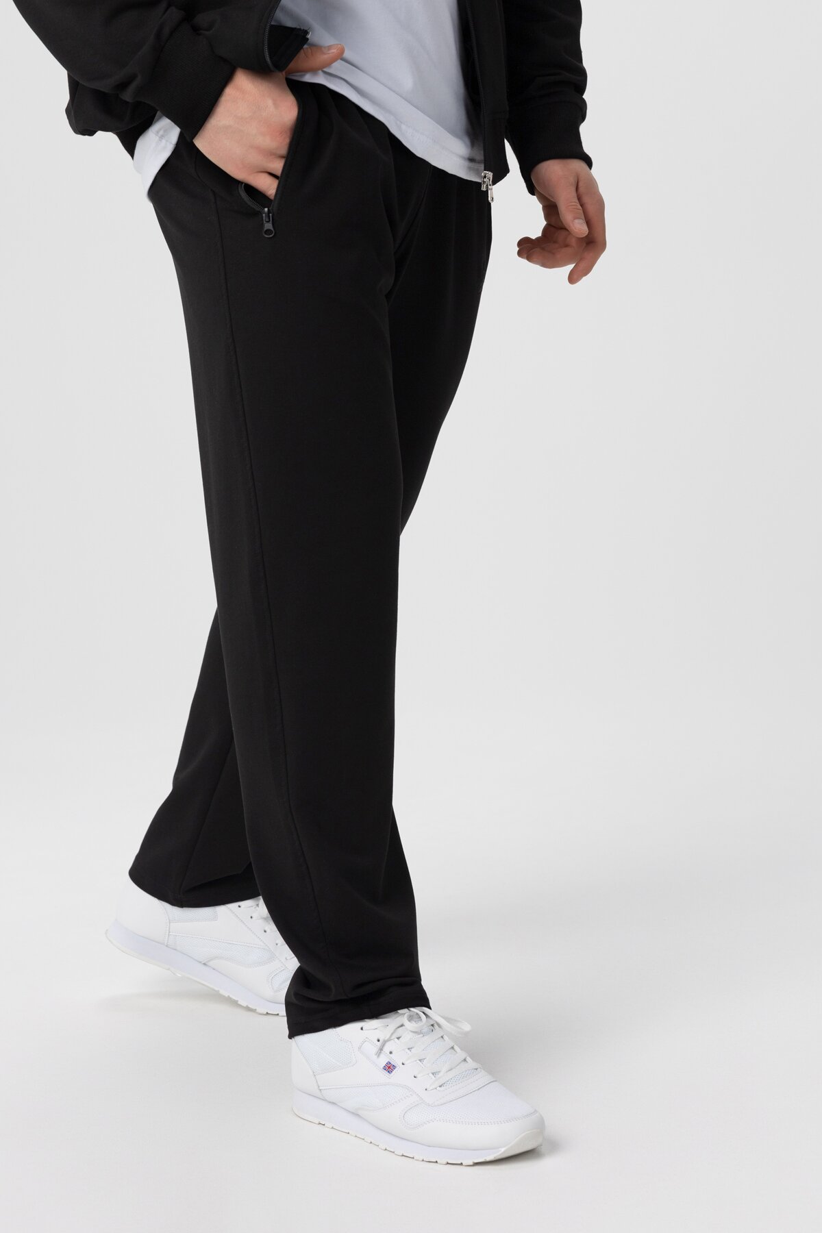 Спортивные штаны мужские Tommy life 84508 4XL Черный (2000989983729D)  Фото №1