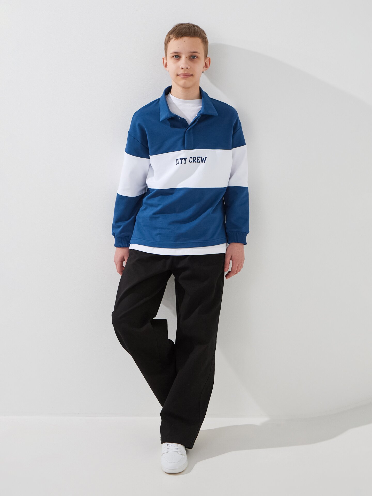 Купити Штани прямі для хлопчика LAWA BBC02343 134 см Чорний Артикул: 2000999563812 Фото повноекранне №2