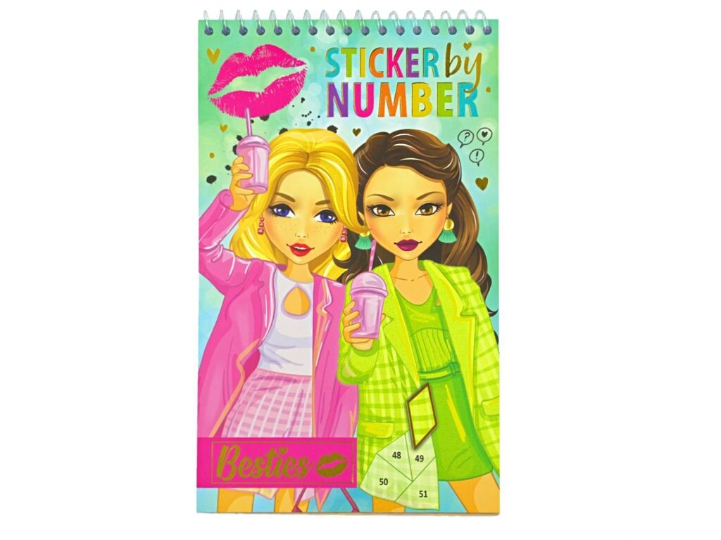 Купити Стікербук за номерами «Summer» Besties 961037 Різнокольоровий Артикул: 8715427124247