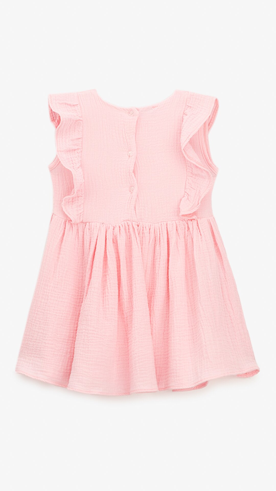 Купити Сукня однотонна для дівчинки Aura Style 5006-1 104 см Рожевий Артикул: 2000999546778 Фото повноекранне №8