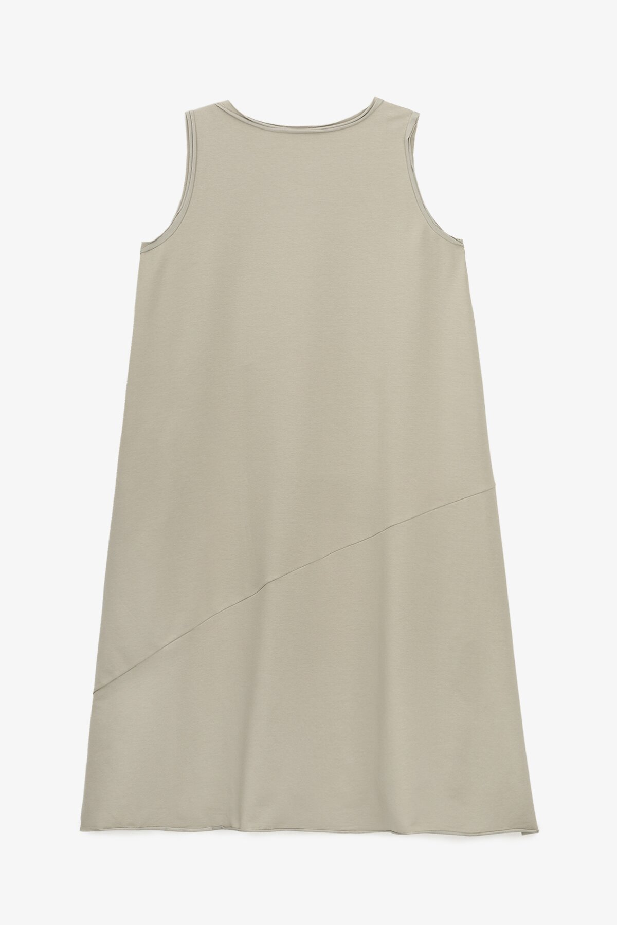 Платье однотонное женское Poncik 25099 One Size Серо-оливковый  Фото №8