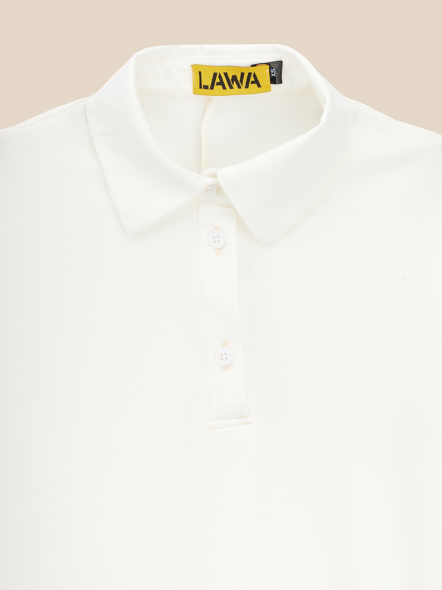 Купити Сукня-поло однотонна жіноча LAWA WTC02496 2XL Молочний Артикул: 2000999610134 Фото повноекранне №7