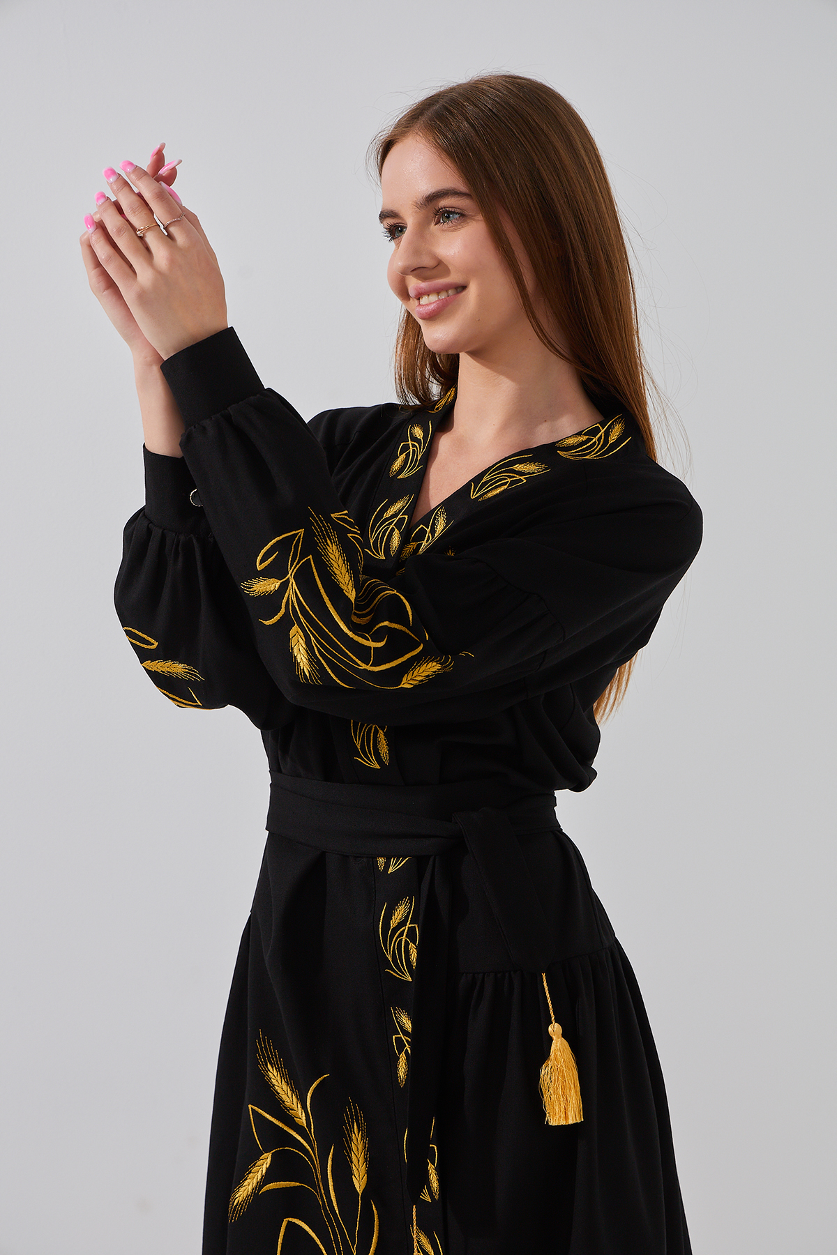 Сукня вишиванка жіноча LAWA E-WB02321 XS Чорний  Фото №3