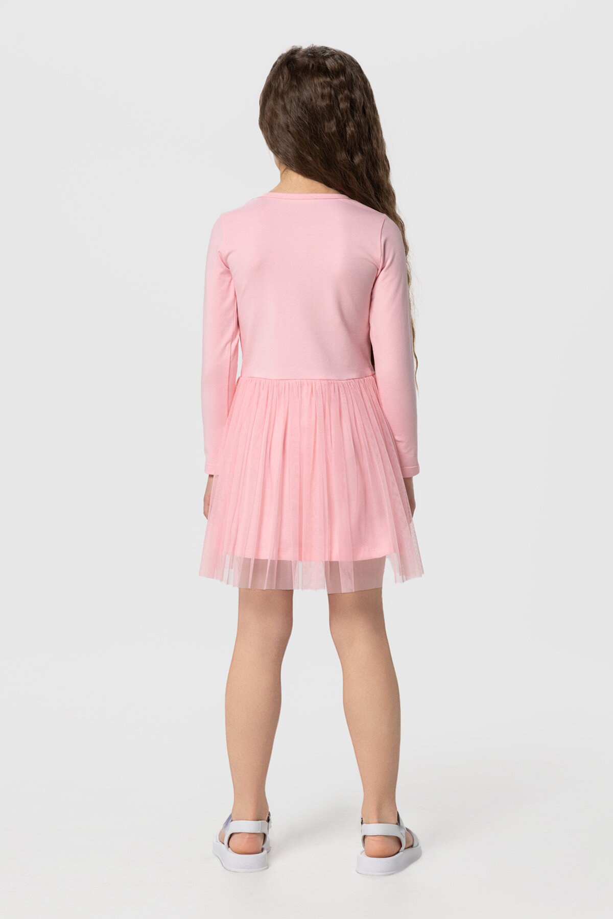 Платье с принтом для девочки Pop Fashion 7344 92 см Розовый (2000990158161D)  Фото №4