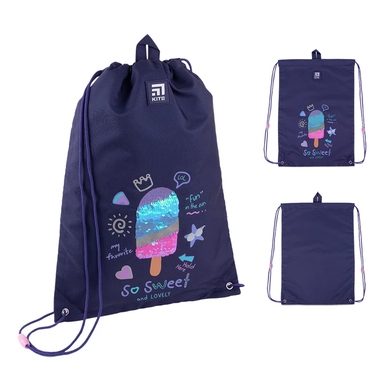 Сумка для форми та взуття для дівчинки Kite K24-600M-7 Фіолетовий (4063276106780A)(SC)  Фото №0