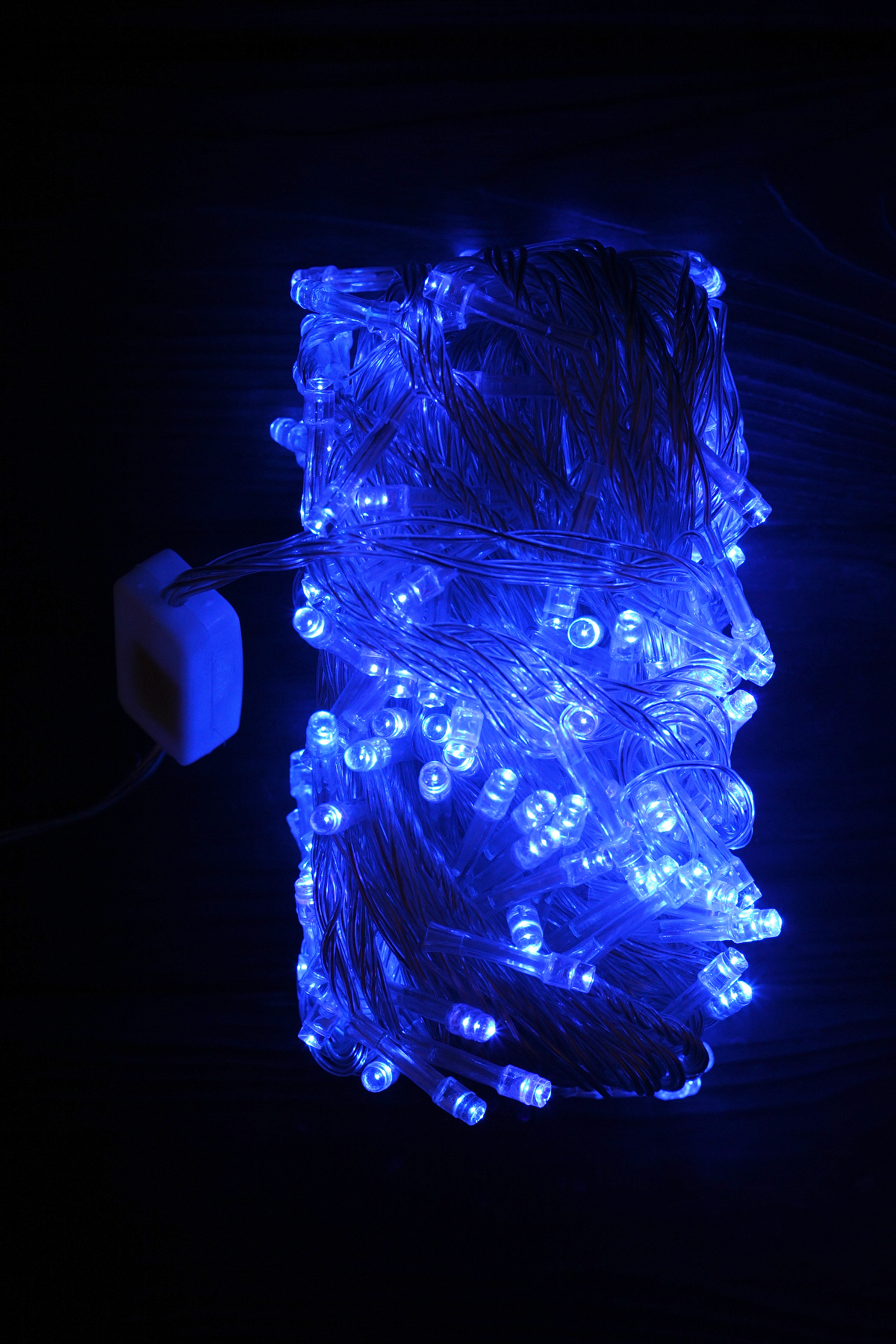Світлодіодна гірлянда 200LED синя 2020-43 (NY)  Фото №0