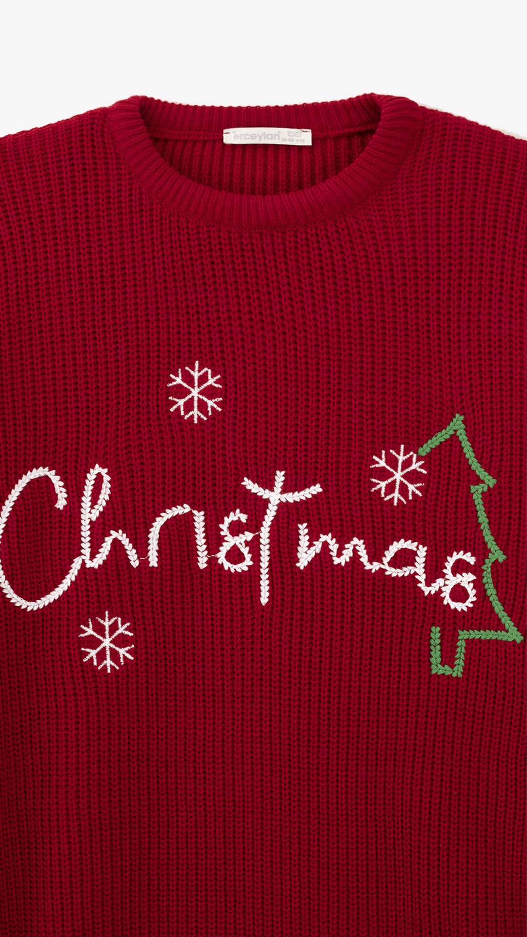 Купити Светр з принтом для дівчинки Erceylan LN25204 Christmas 152 см Червоний Артикул: 2000999324536 Фото повноекранне №8