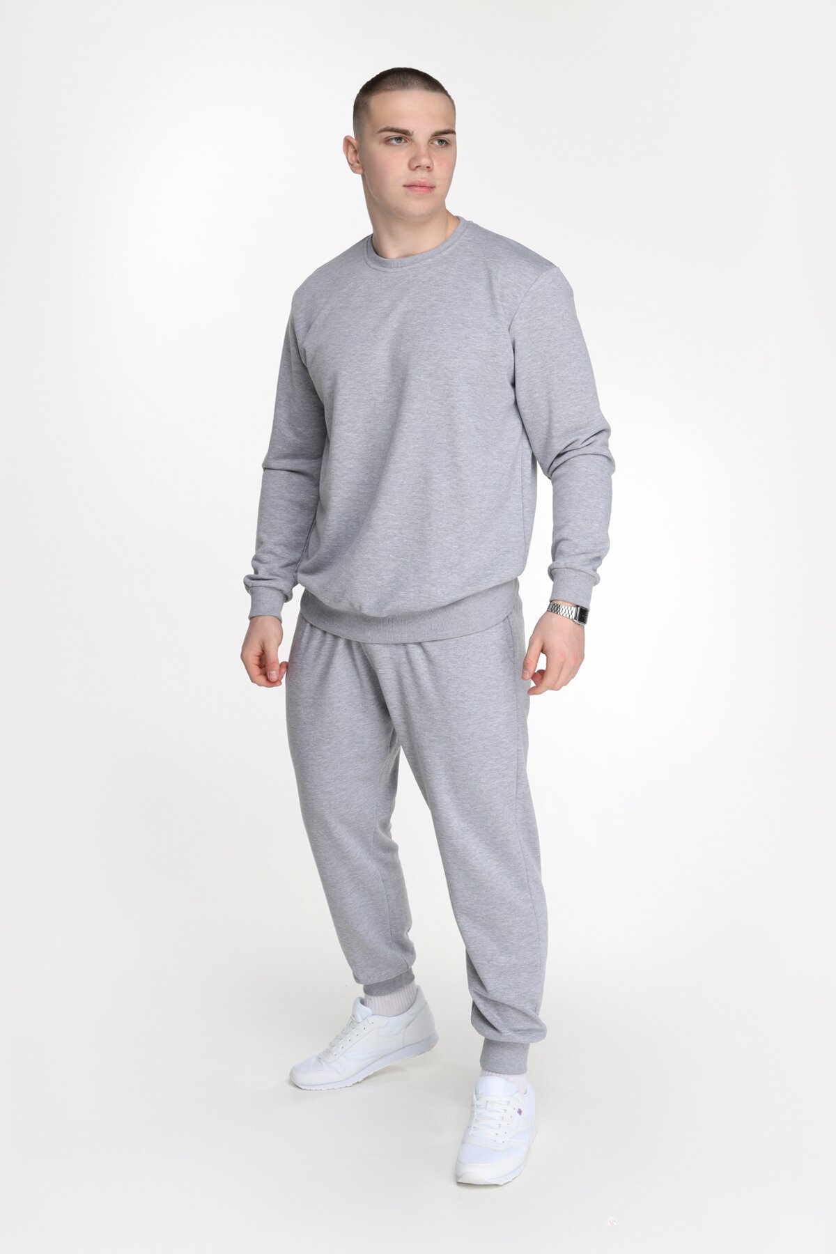 Свитшот мужской Demos DMS004 baza 3XL Серый (2000989426875D)  Фото №4