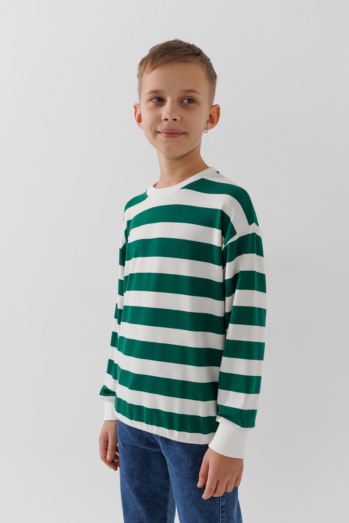 Світшот з візерунком унісекс First Kids 0067 146 см Зелений  Фото №4