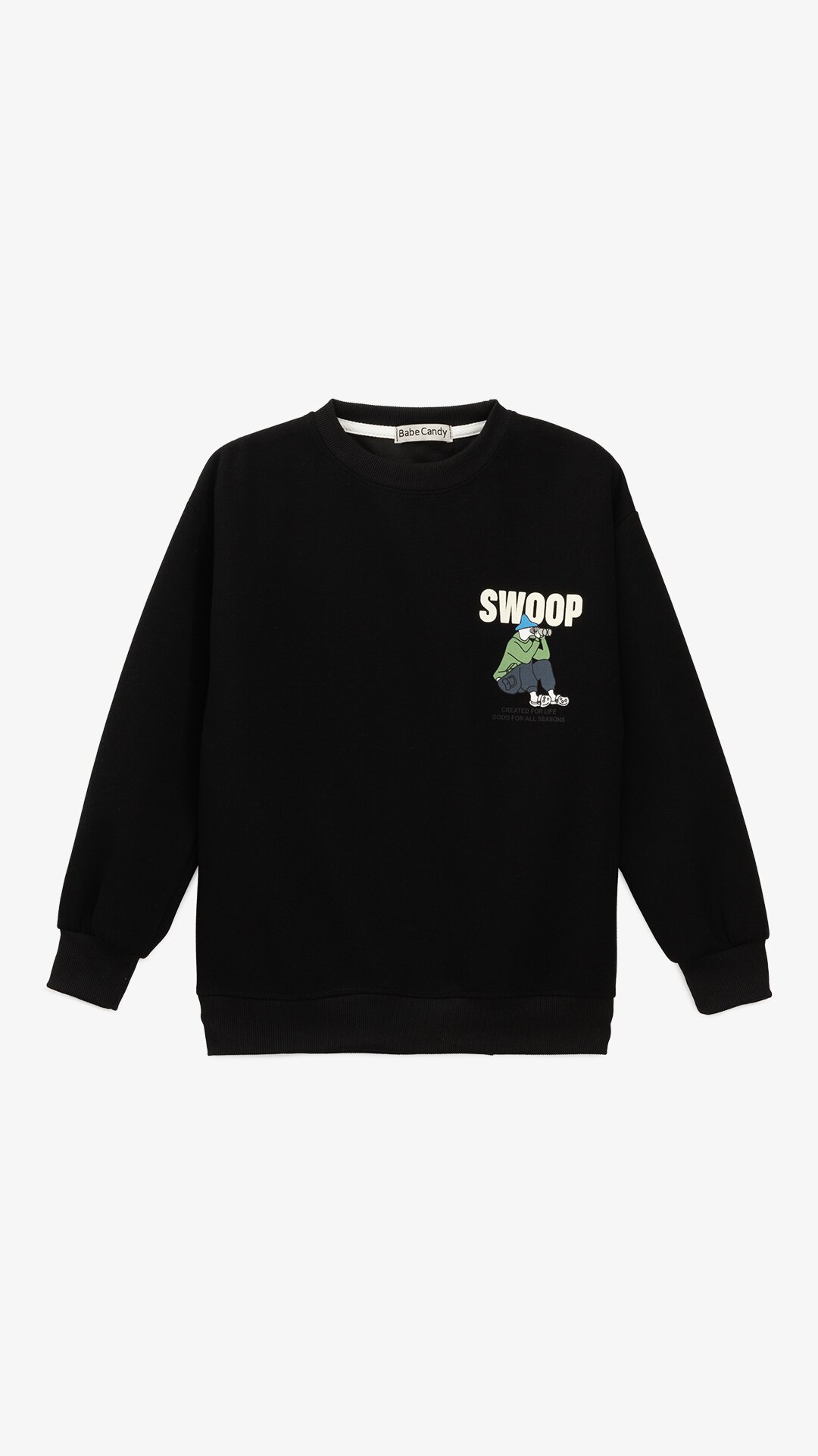 Купити Світшот з принтом для хлопчика 840 146 см Чорний Артикул: 2000999432255 Фото повноекранне №7
