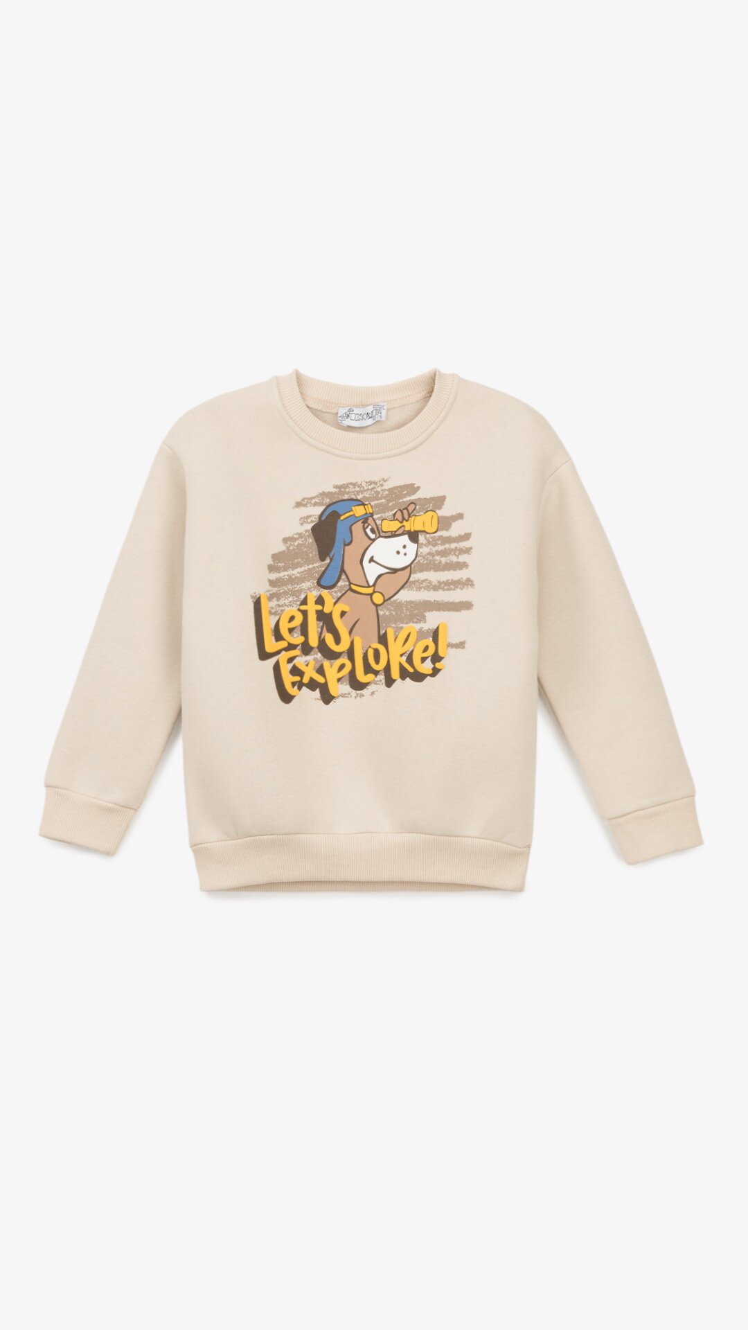 Світшот з принтом для хлопчика First Kids M-187 92 см Бежевий  Фото №0