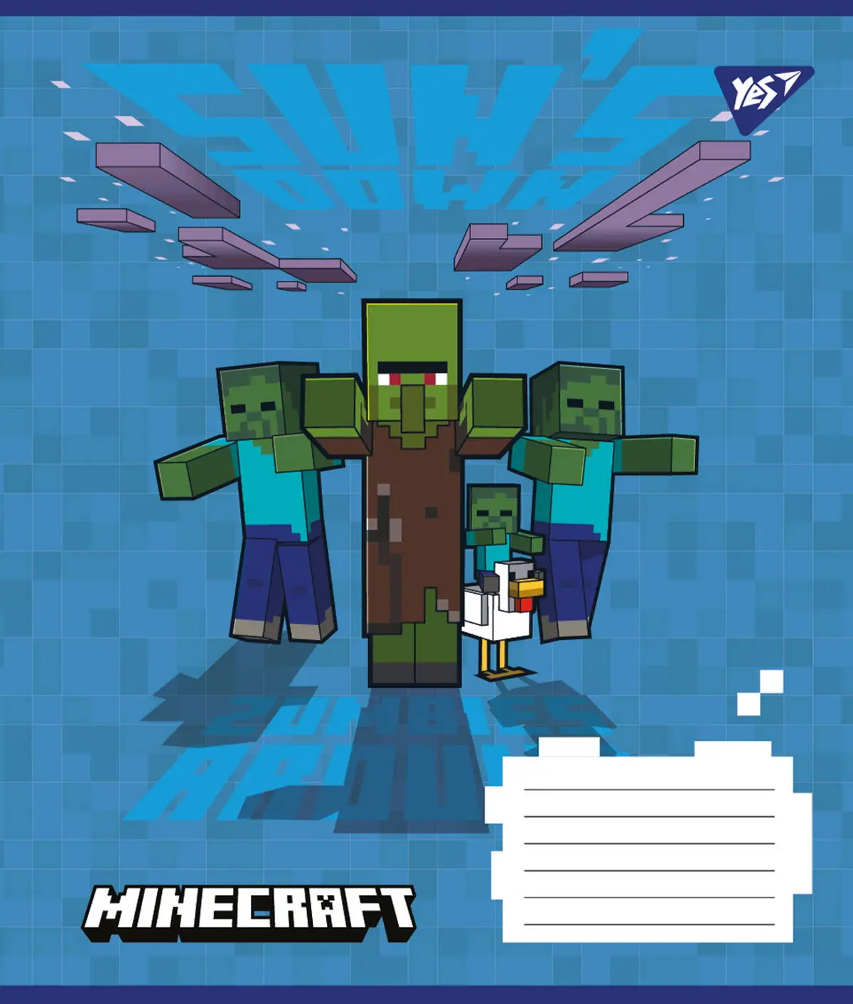 Тетрадь ученическая «Minecraft. Враждебный» YES 767211 12 л. (4823092286390)(SC)  Фото №5