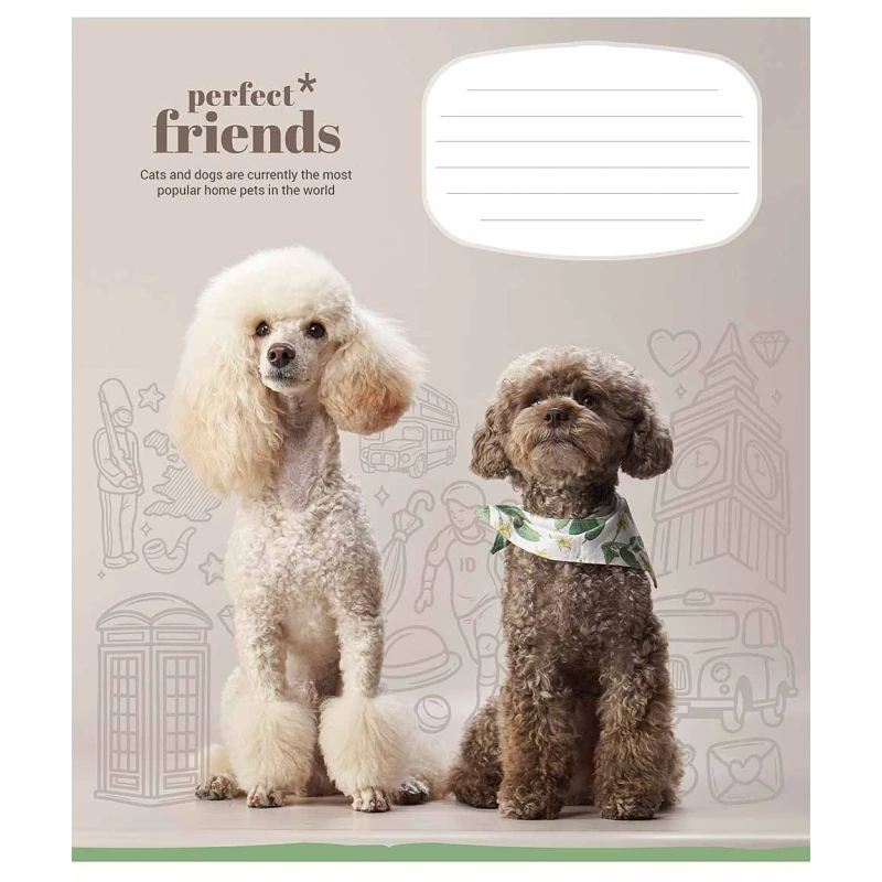 Зошит учнівський &quot;Perfect friends&quot; Школярик 012-3250C 12 арк. (482000647045603250)(SC)  Фото №2