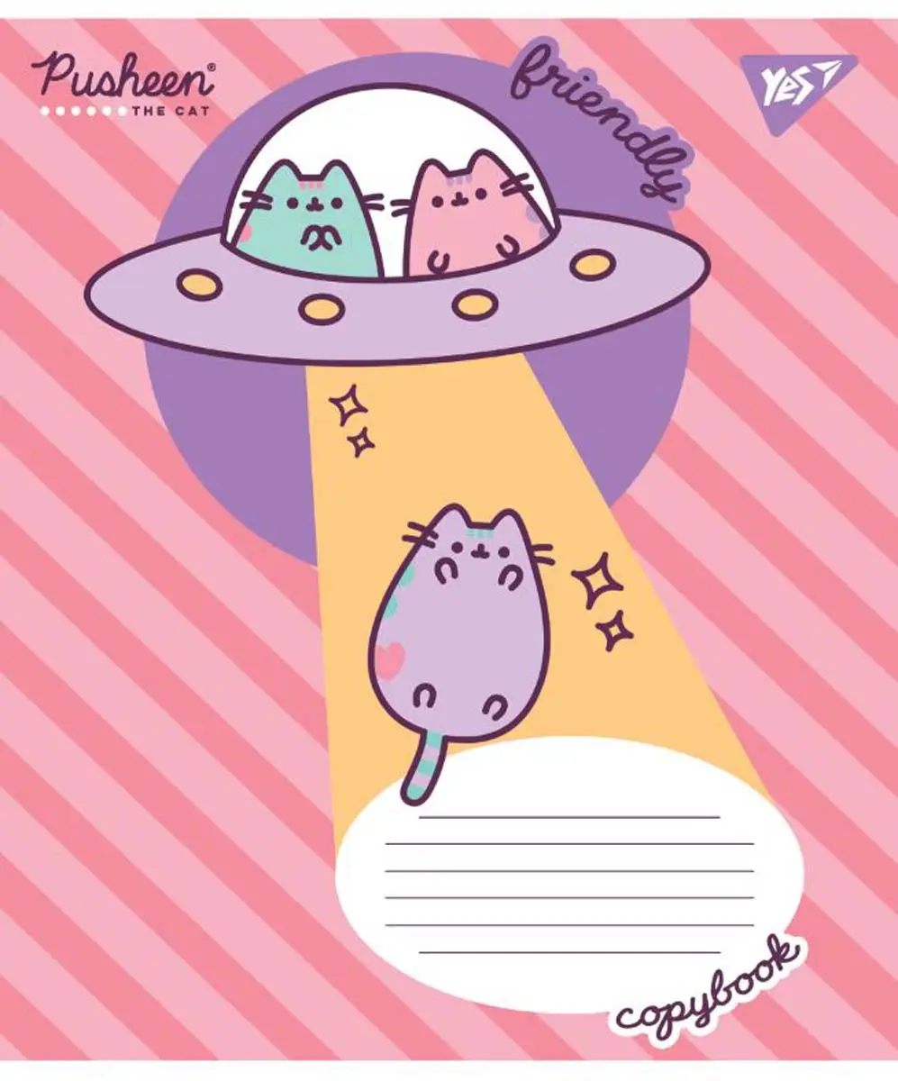 Зошит учнівський &quot;Pusheen&quot; YES 766311 12 арк. (4823092274717)(SC)  Фото №1
