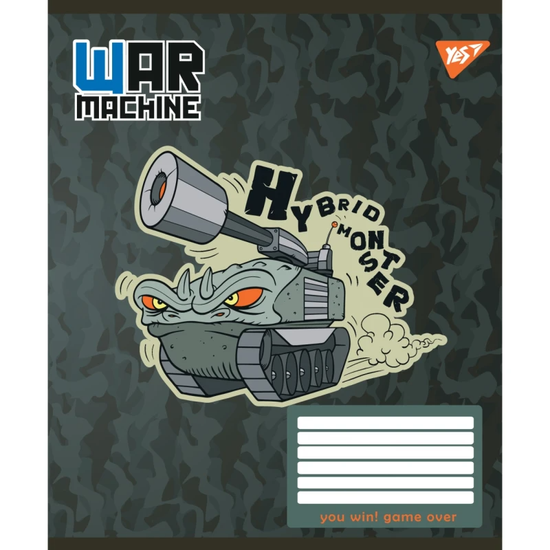 Тетрадь ученическая «War machine» YES 766314 12 л. (4823092274748)(SC)  Фото №2