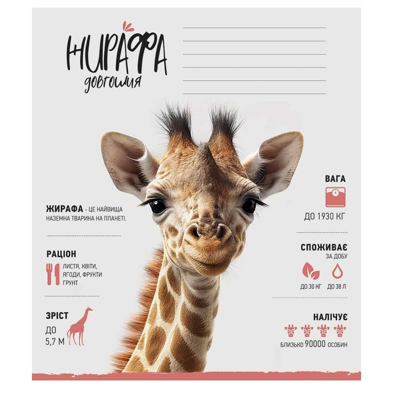 Зошит учнівський &quot;Wild world&quot; Школярик 012-3279К 12 арк. (482000647043203279)(SC)  Фото №4