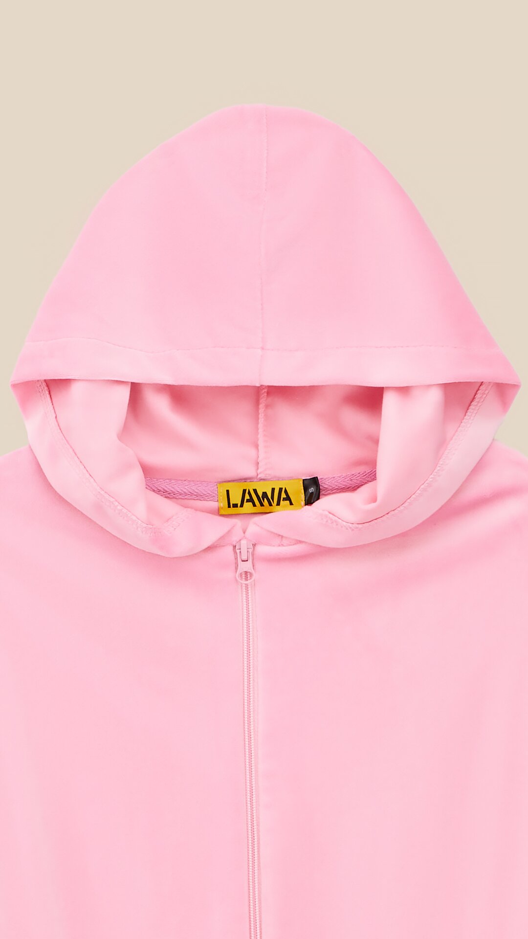 Купити Толстовка однотонна жіноча LAWA K-WBC02303 XS Рожевий Артикул: 2000999447549 Фото повноекранне №9