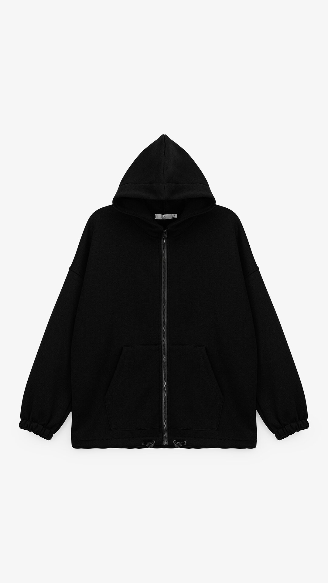 Купити Толстовка однотонна жіноча On me 128 4XL Чорний Артикул: 2000999287800 Фото повноекранне №7