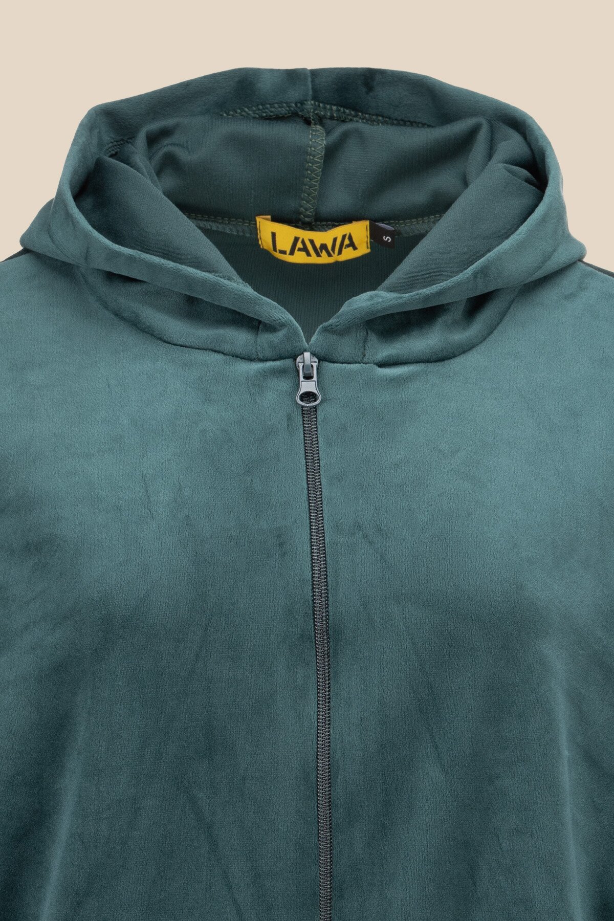 Толстовка однотонная женская LAWA K-WBC02303 XS Темно-зеленый  Фото №6