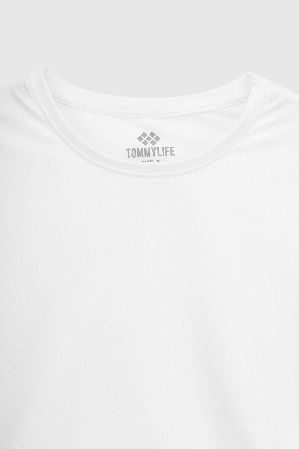 Топ фитнес однотонный женский Tommy life 97265 L Белый (2000989973225A)  Фото №8