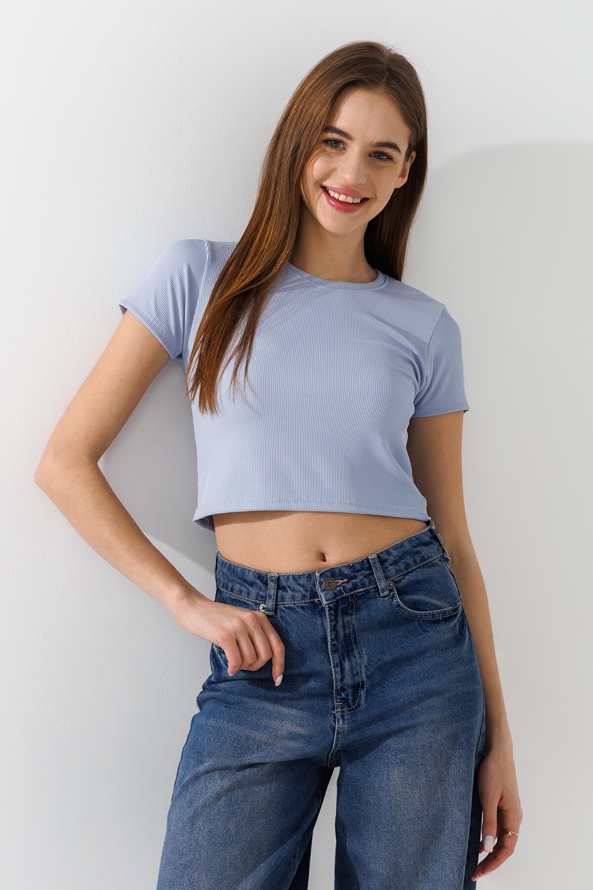 Топ однотонный женский 80677 L/XL Сиреневый  Фото №0