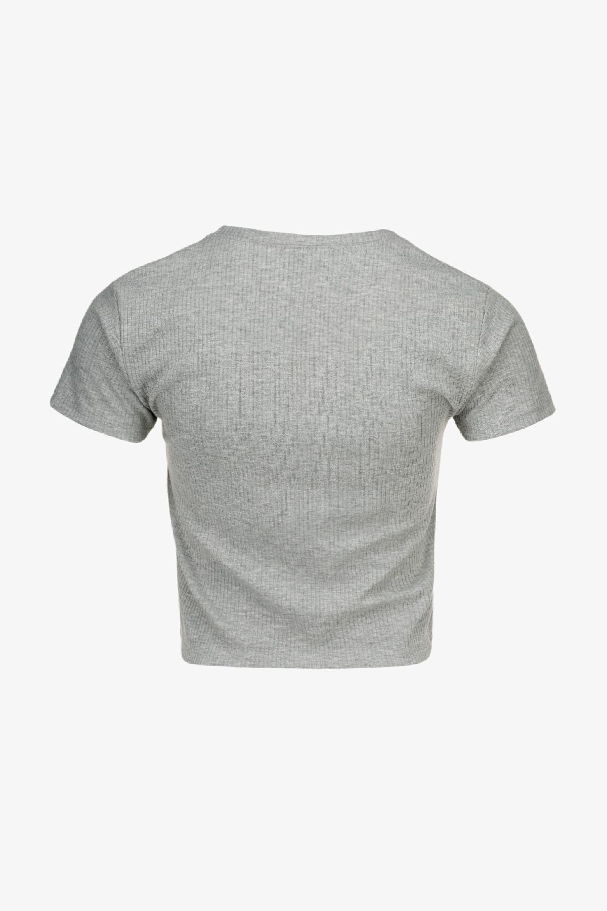 Топ однотонний жіночий  80677 L/XL Сірий  Фото №2
