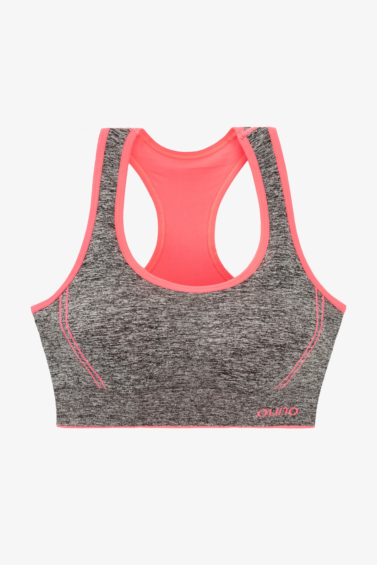 Топ спортивный женский Ouno 5120 XL/2XL Серо-малиновый  Фото №5