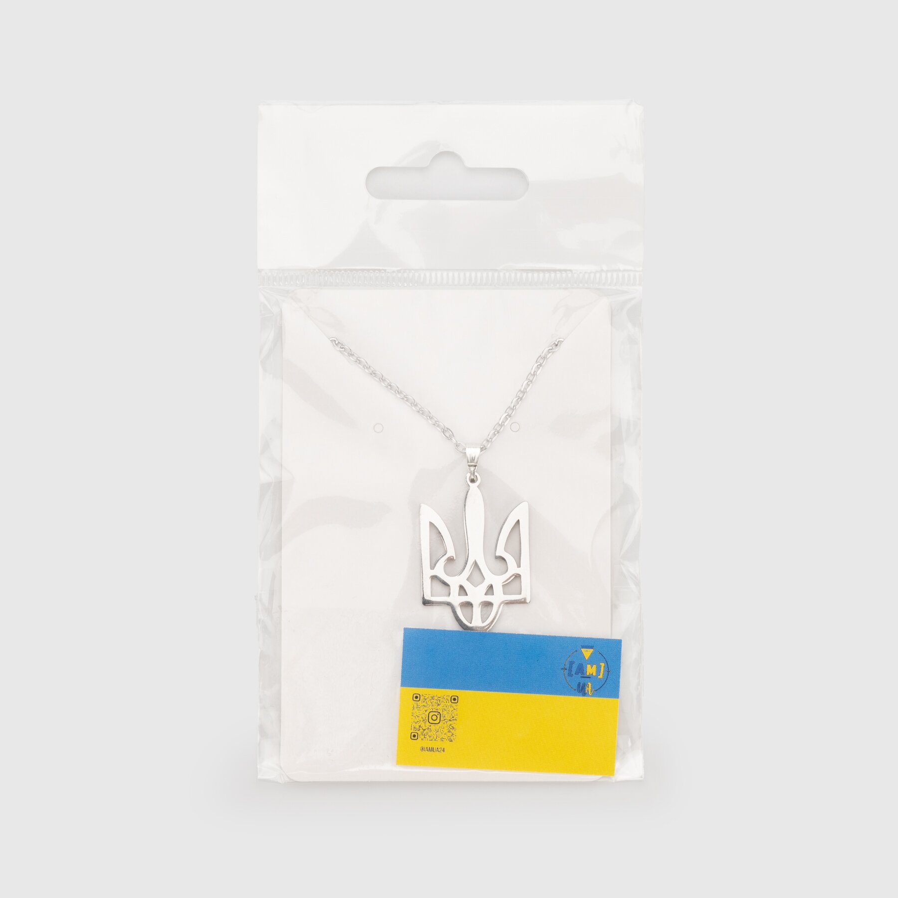 Прикраса Кулон на ланцюжку Герб срібло Різнокольоровий (2000990231437А)  Фото №1